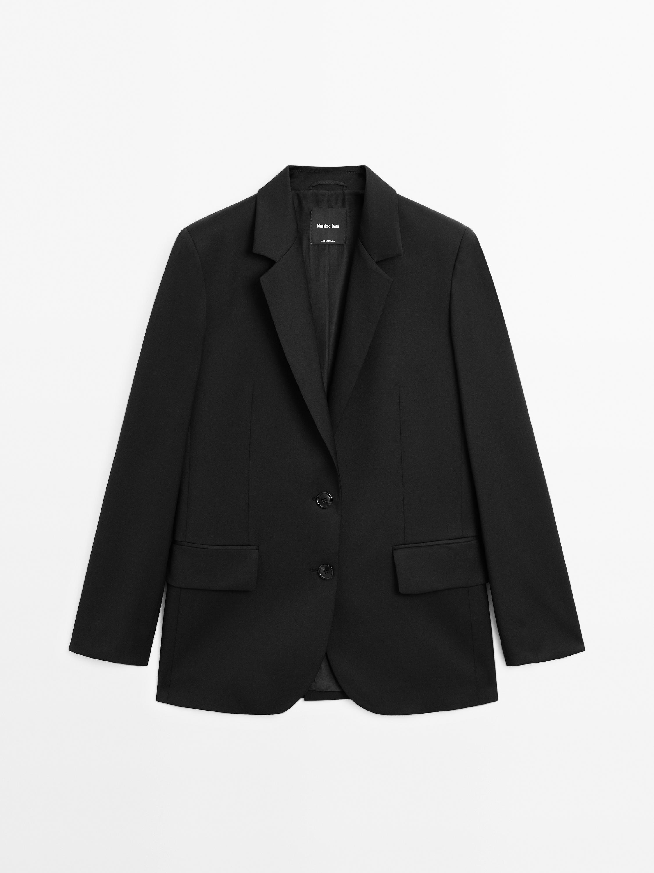 Пиджак на двух пуговицах из 100% шерсти экстрафайн — Massimo Dutti