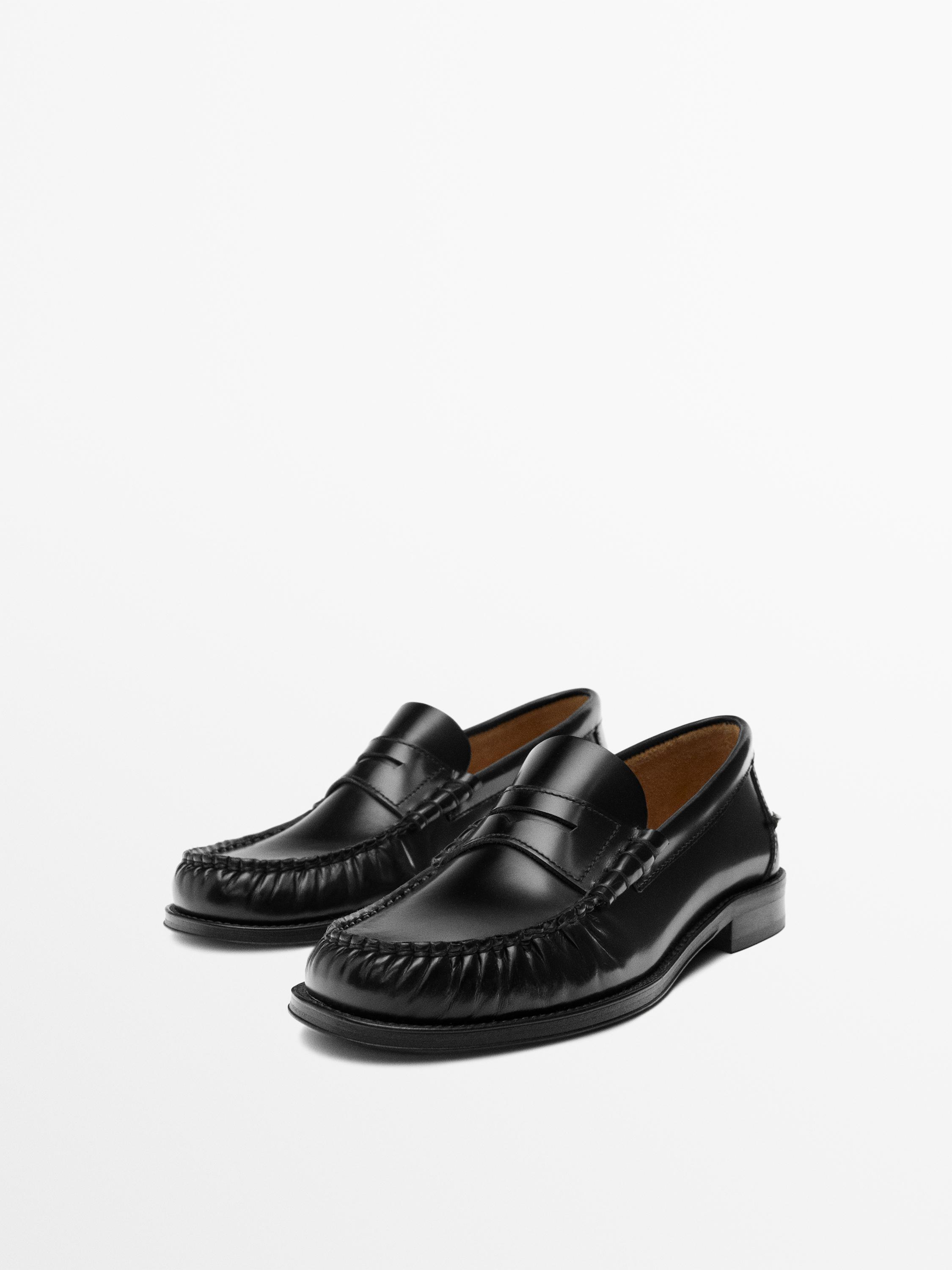 Лоферы из мягкой кожи — Massimo Dutti