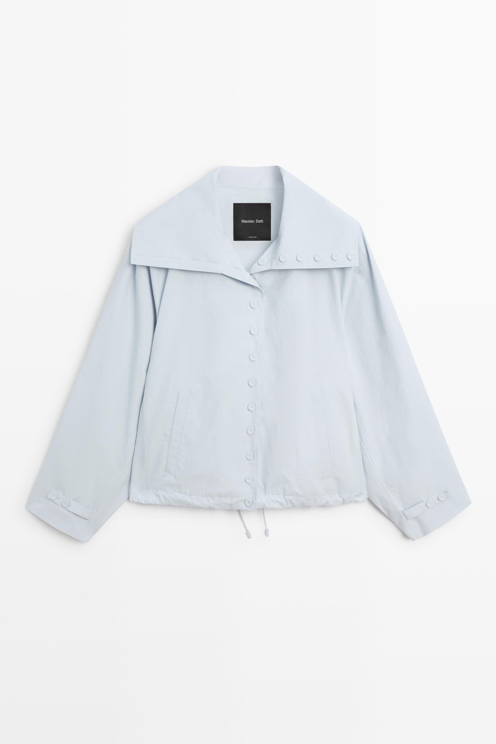 Укороченная куртка с пуговицами — Massimo Dutti