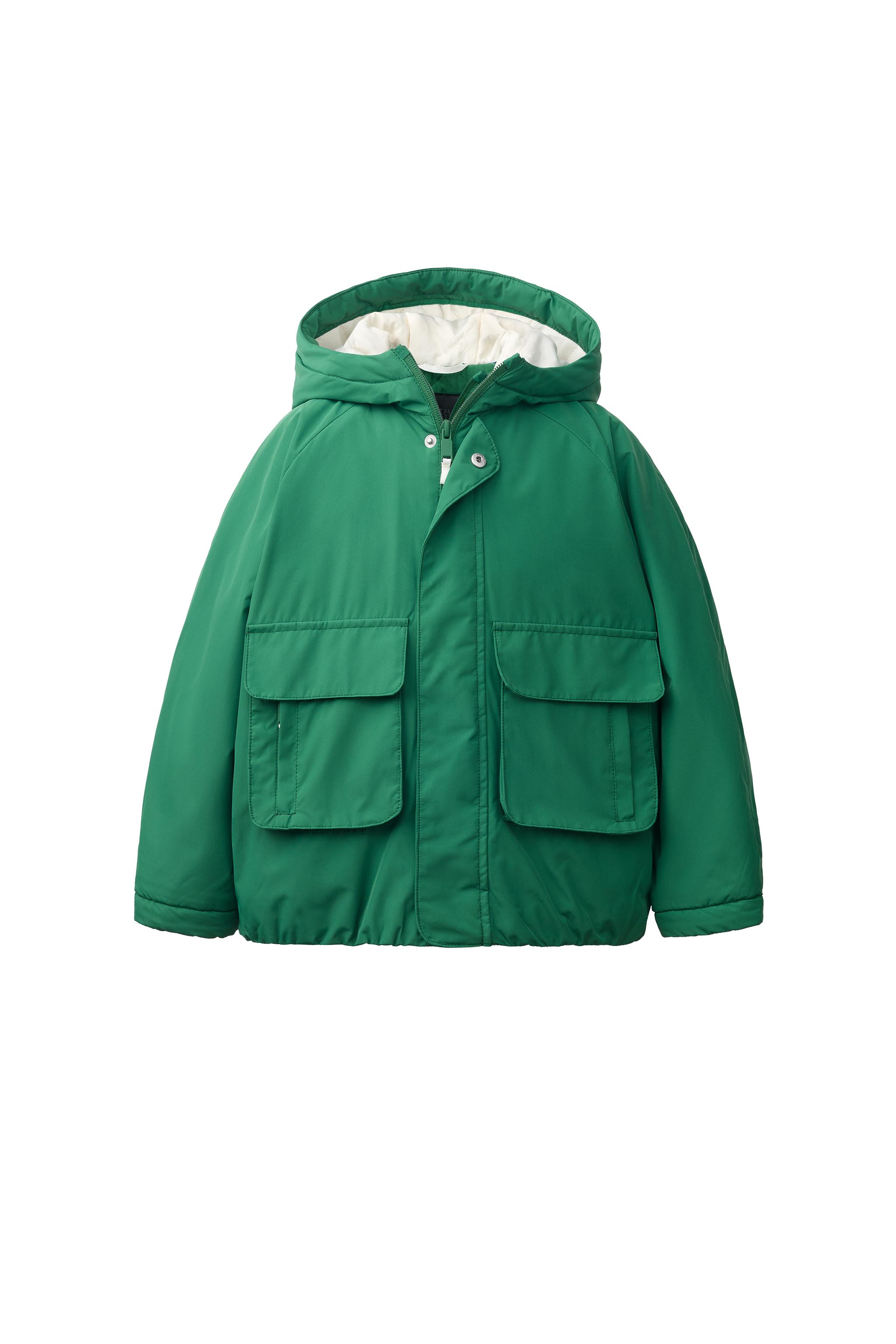 ПАРКА С КОНТРАСТНЫМИ ДЕТАЛЯМИ WATER REPELLENT — ZARA