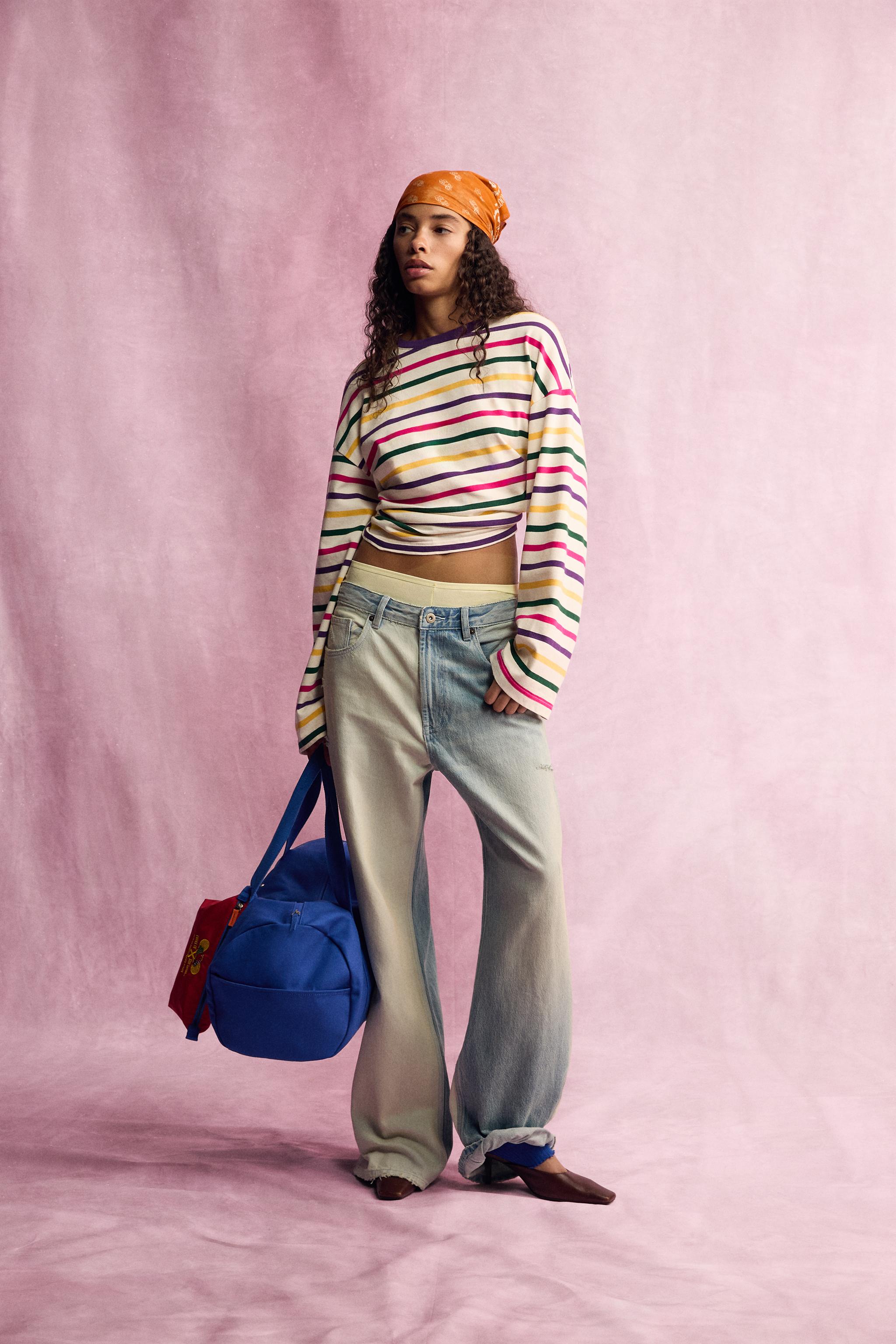 Футболка Fruit of the Loom™ в полоску — ZARA