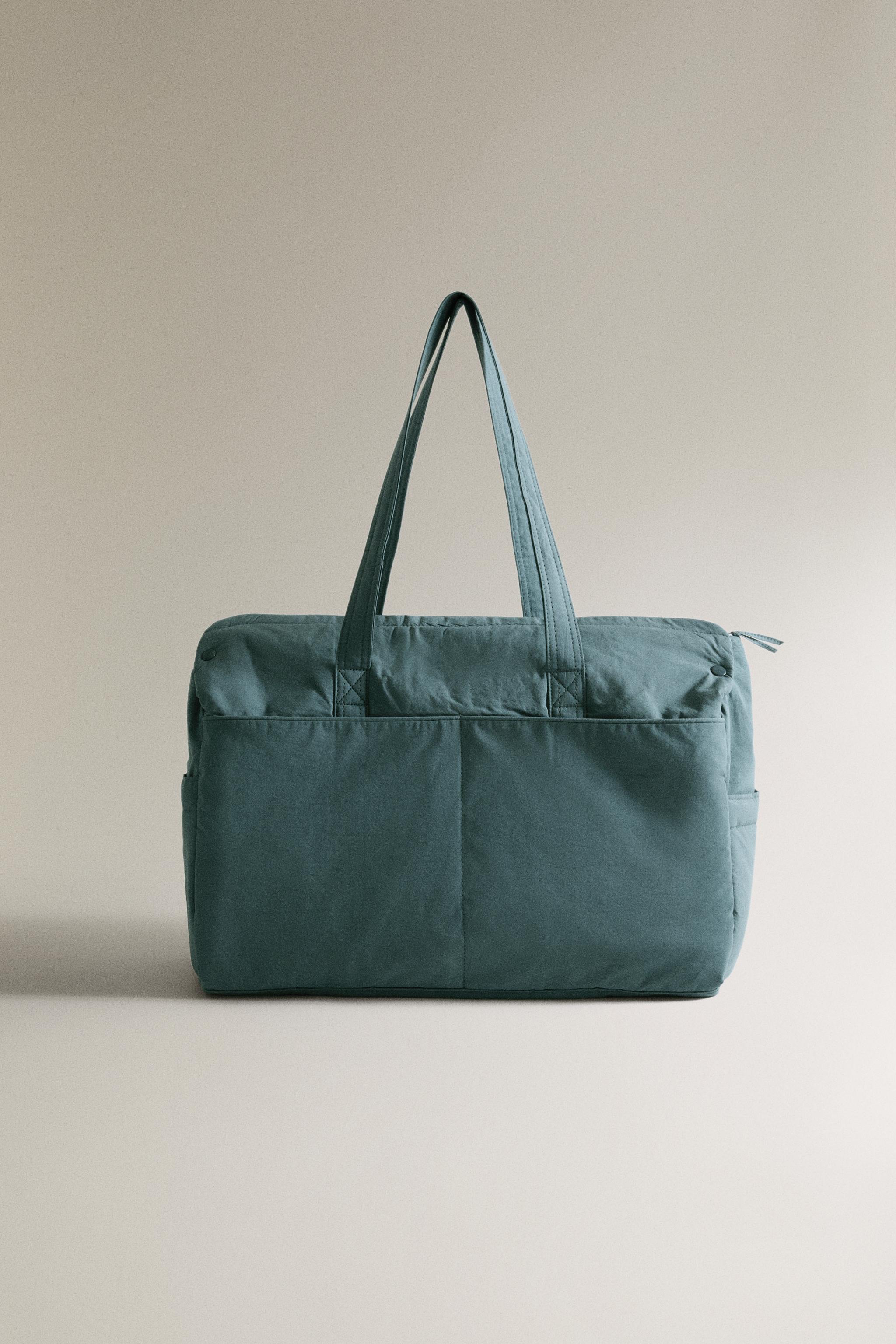 Сумка для беременных из хлопка с принтом листьев — ZARA