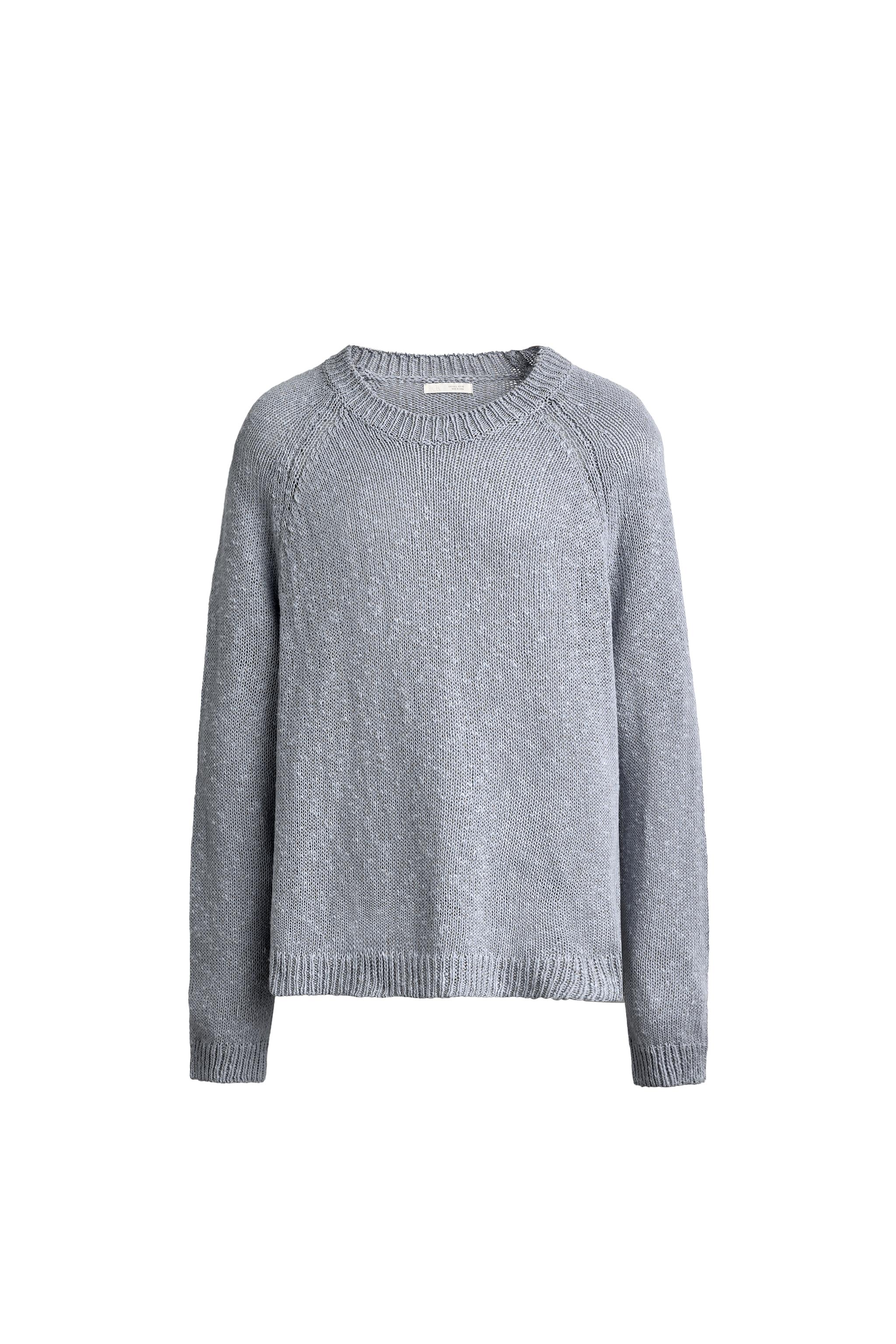 Джемпер свободного кроя фактурный — ZARA