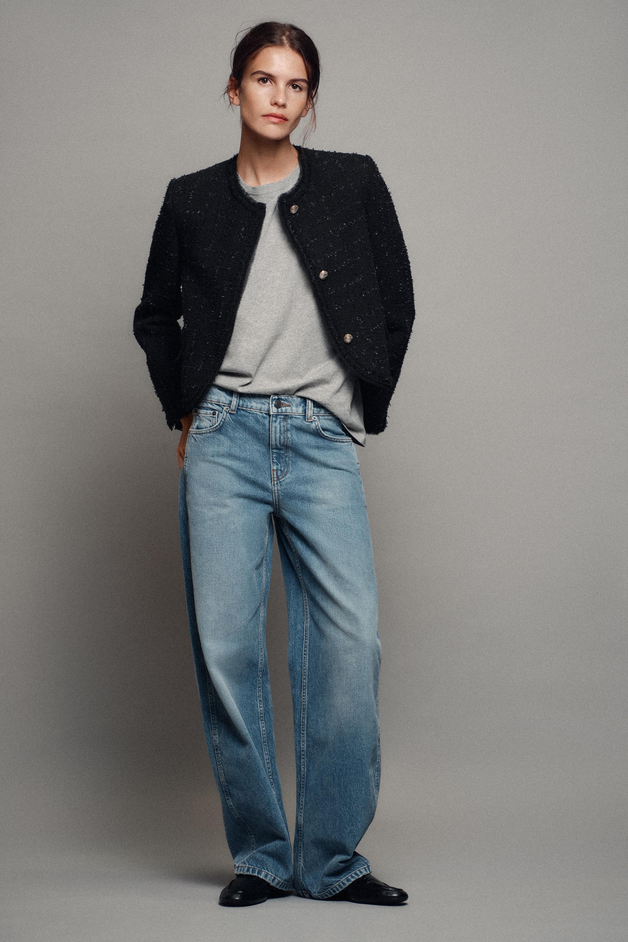 Костюмный блейзер ZW COLLECTION с застёжкой на пуговицы — ZARA
