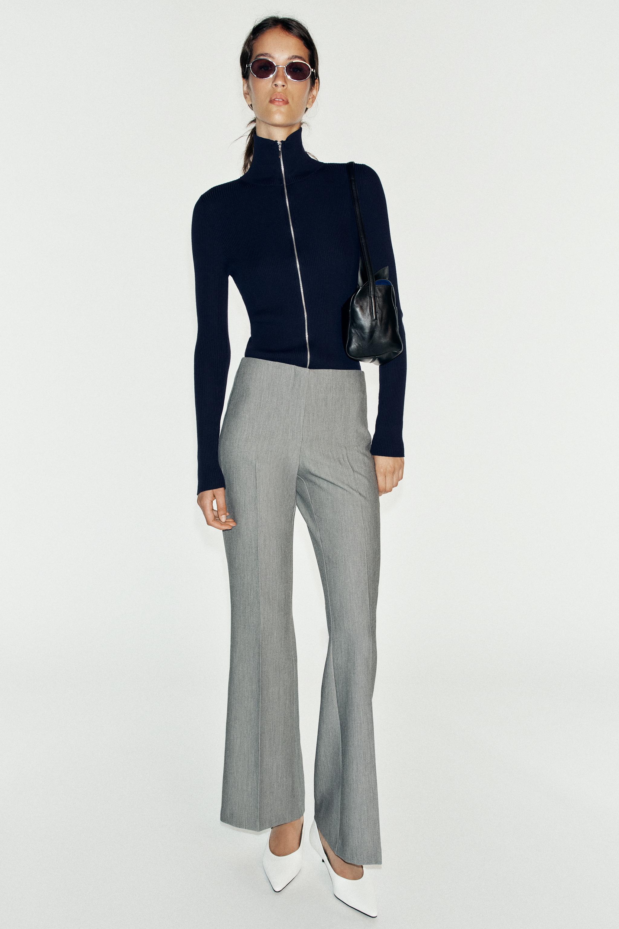 Брюки с низкой посадкой и клёш — ZARA