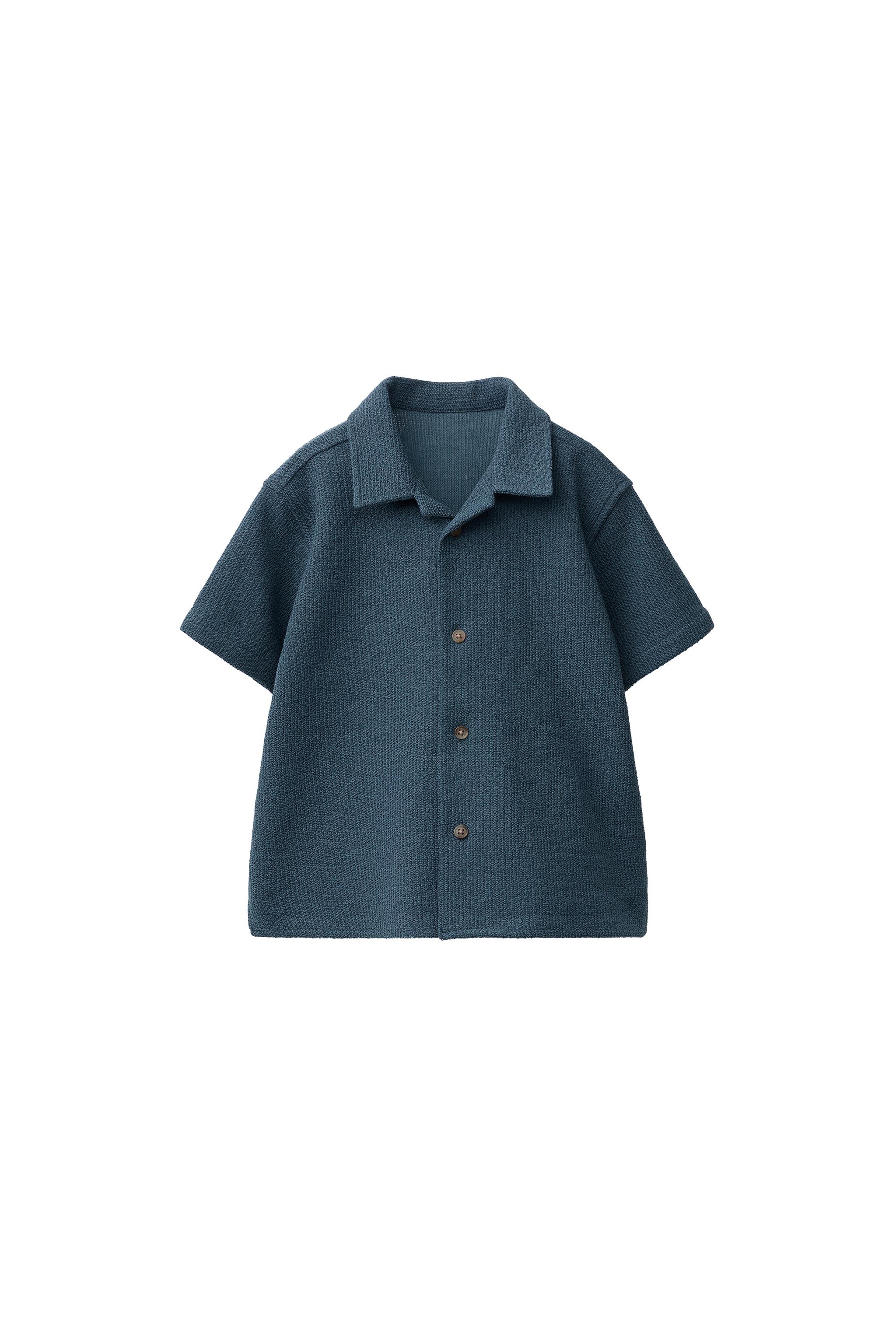РУБАШКА ОДНОТОННАЯ ТЕКСТУРИРОВАННАЯ — ZARA