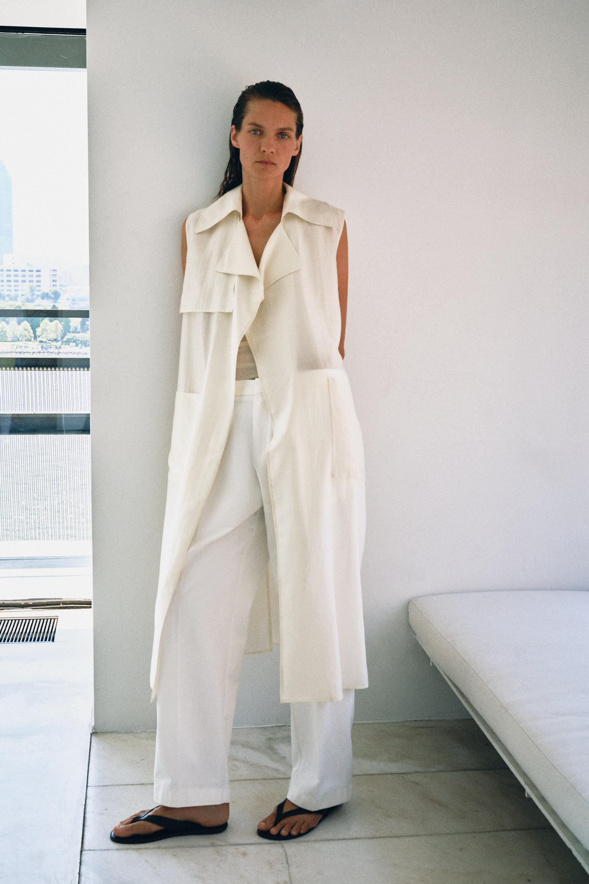 Брюки ZW COLLECTION с прямыми штанинами — ZARA
