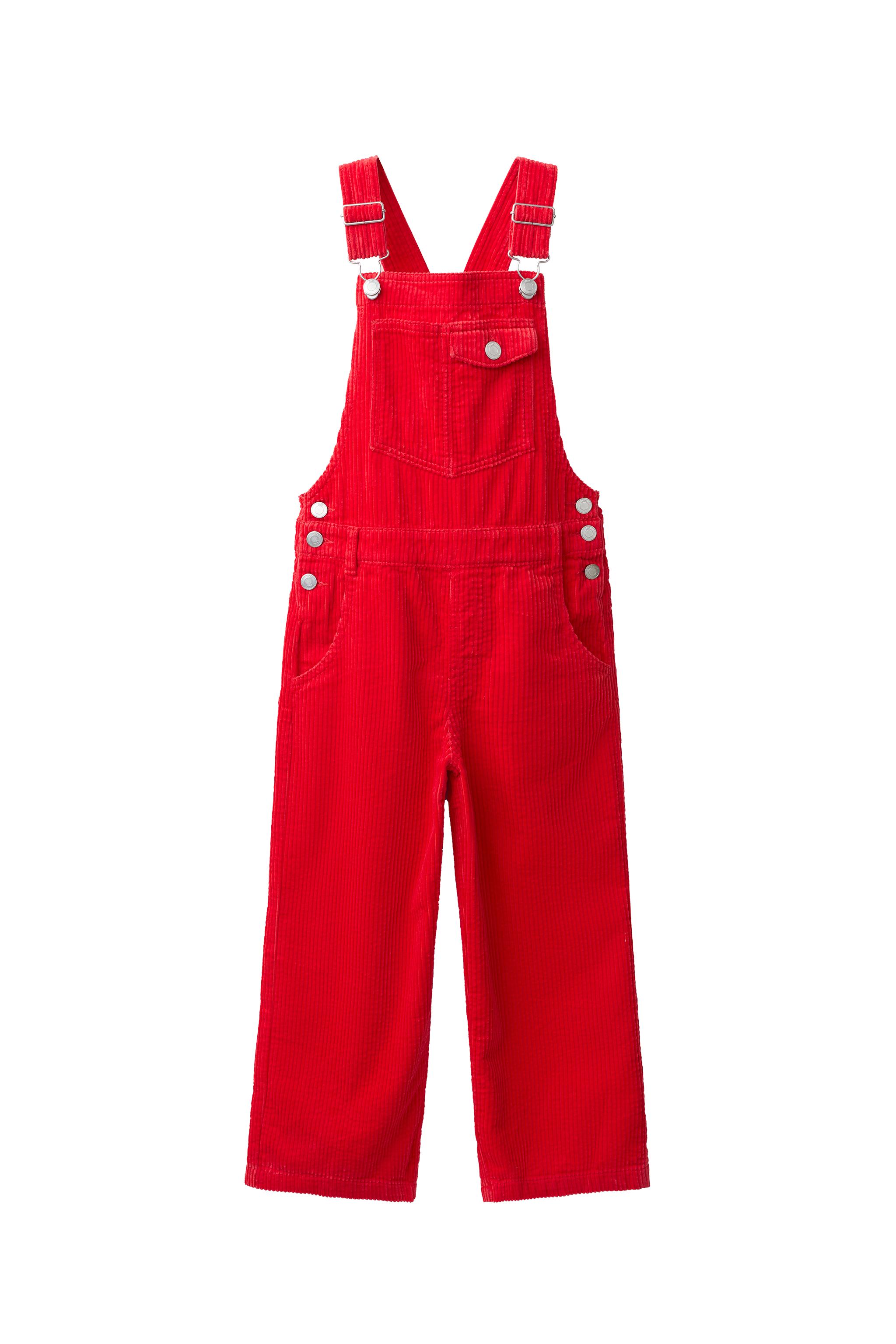 LONG CORDUROY DUNGAREES — ZARA