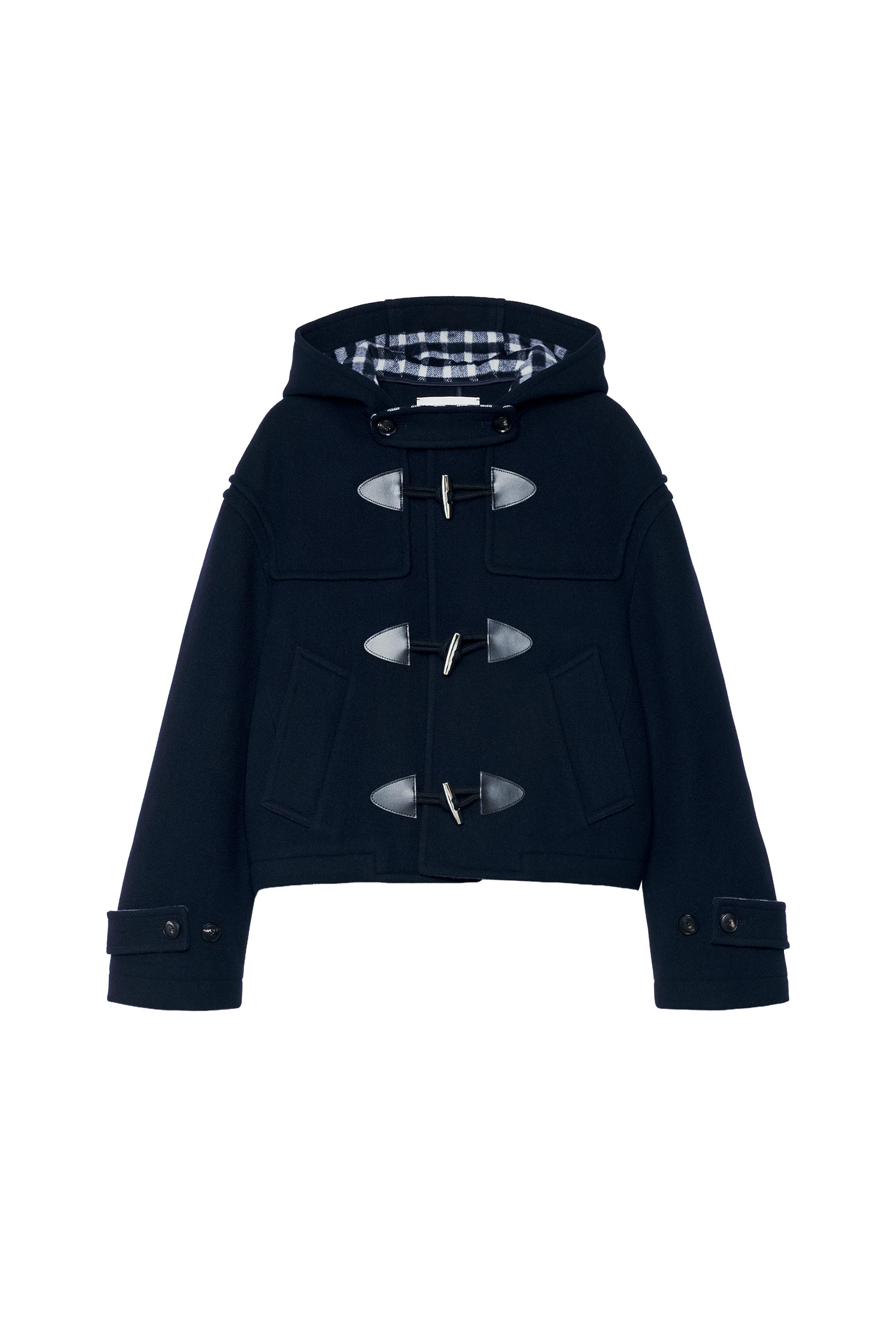 100% WOOL CROPPED FIT 3/4 LENGTH COAT — ZARA