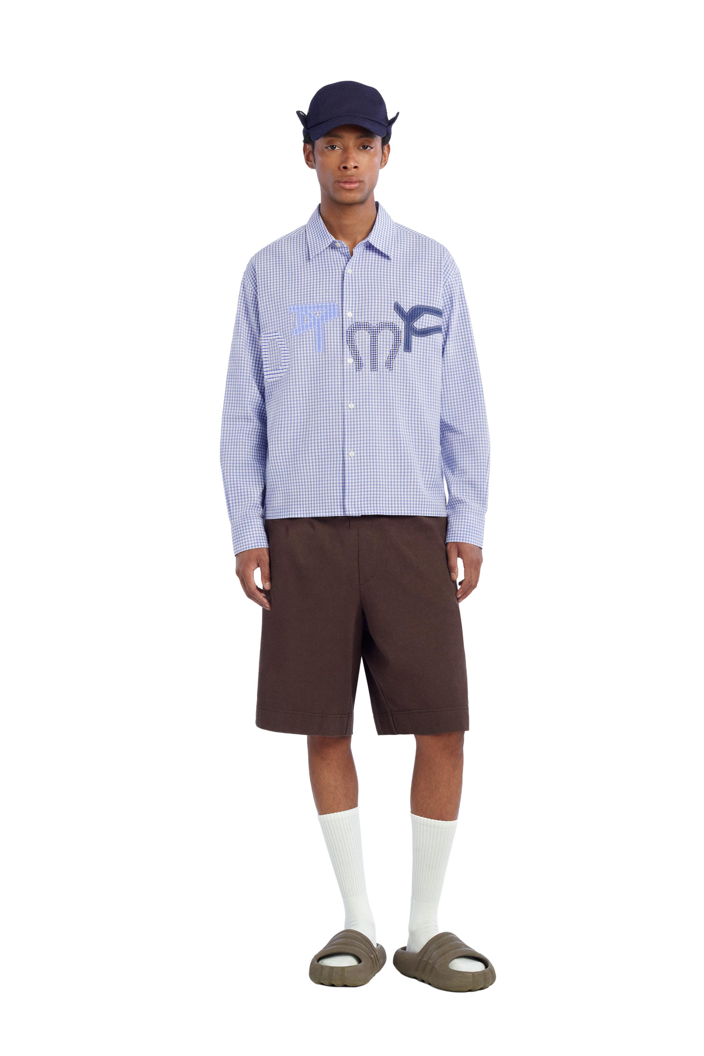 РУБАШКА В КЛЕТКУ С НАШИВКАМИ DTMF — ZARA