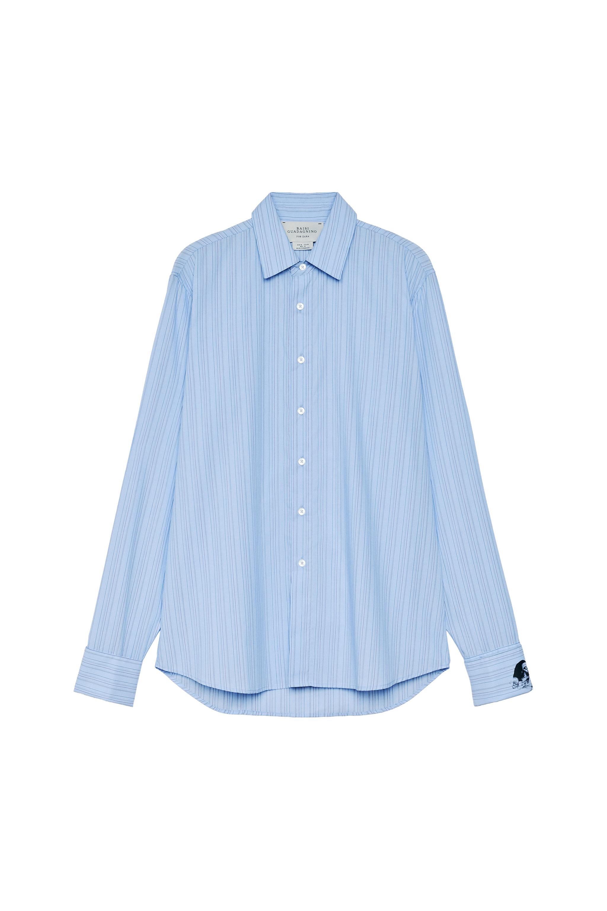 STRIPED PRINT REGULAR FIT SHIRT — ZARA