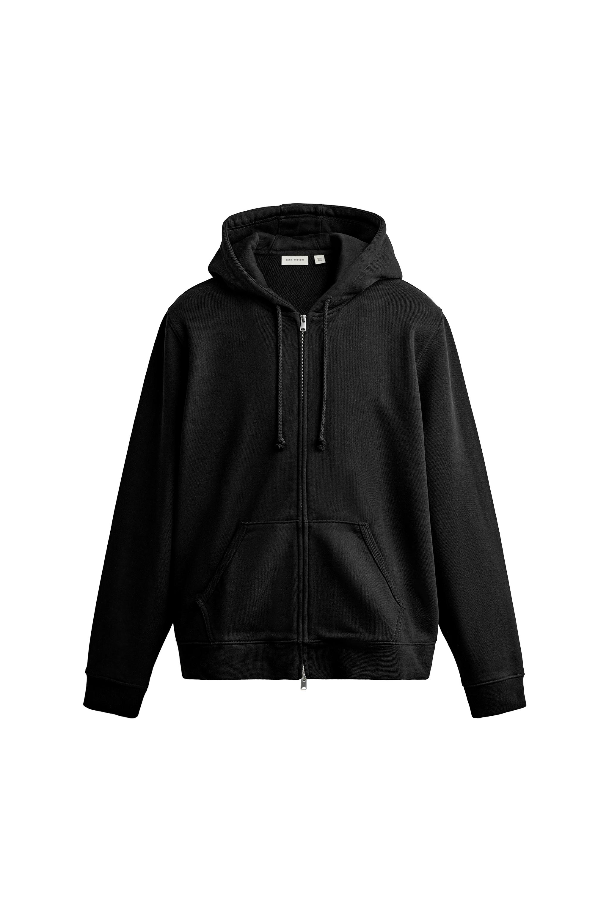 Худи классического кроя на молнии — ZARA