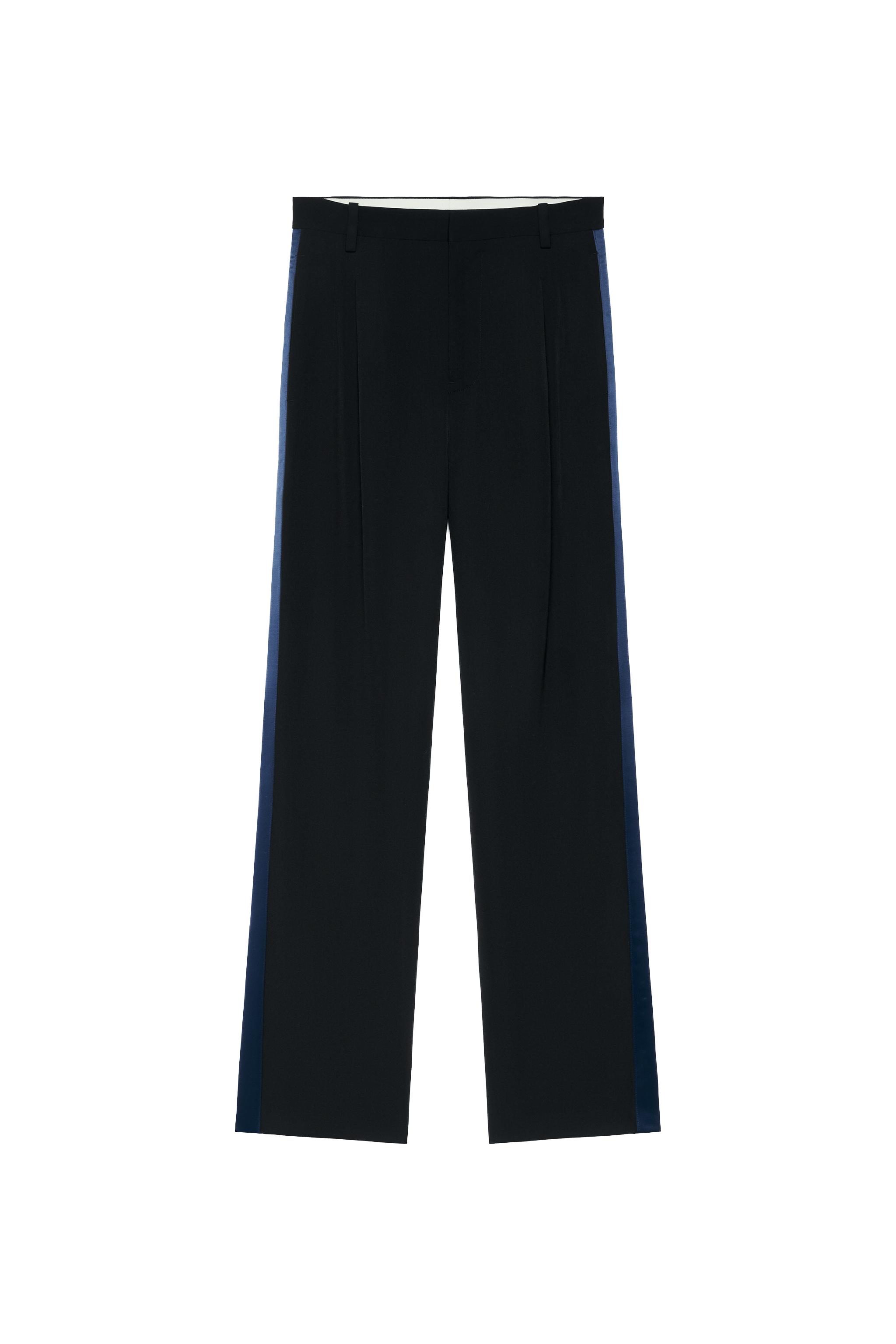 100% WOOL TUXEDO-STYLE SUIT TROUSERS — ZARA