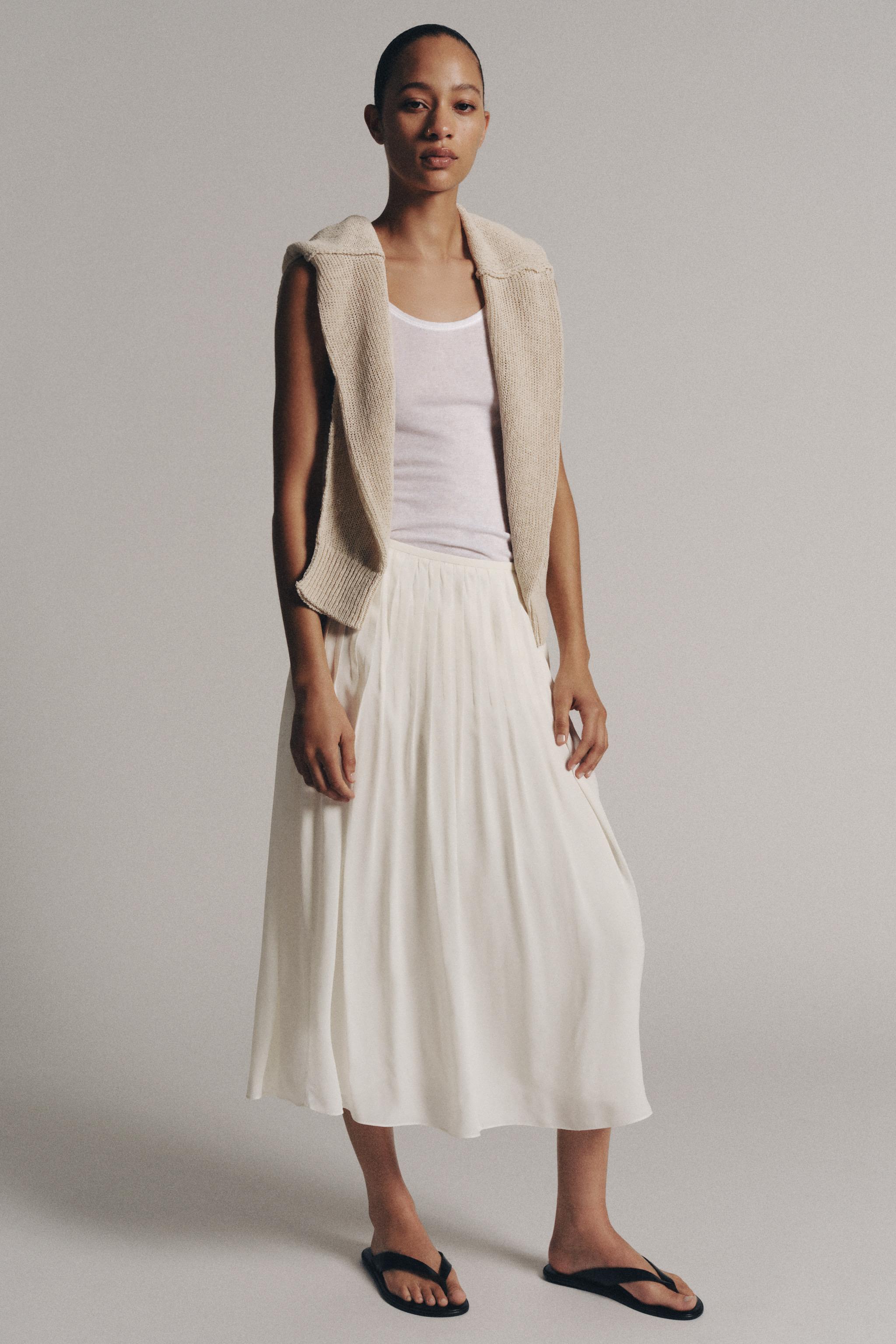 Юбка ZW COLLECTION в складку — ZARA