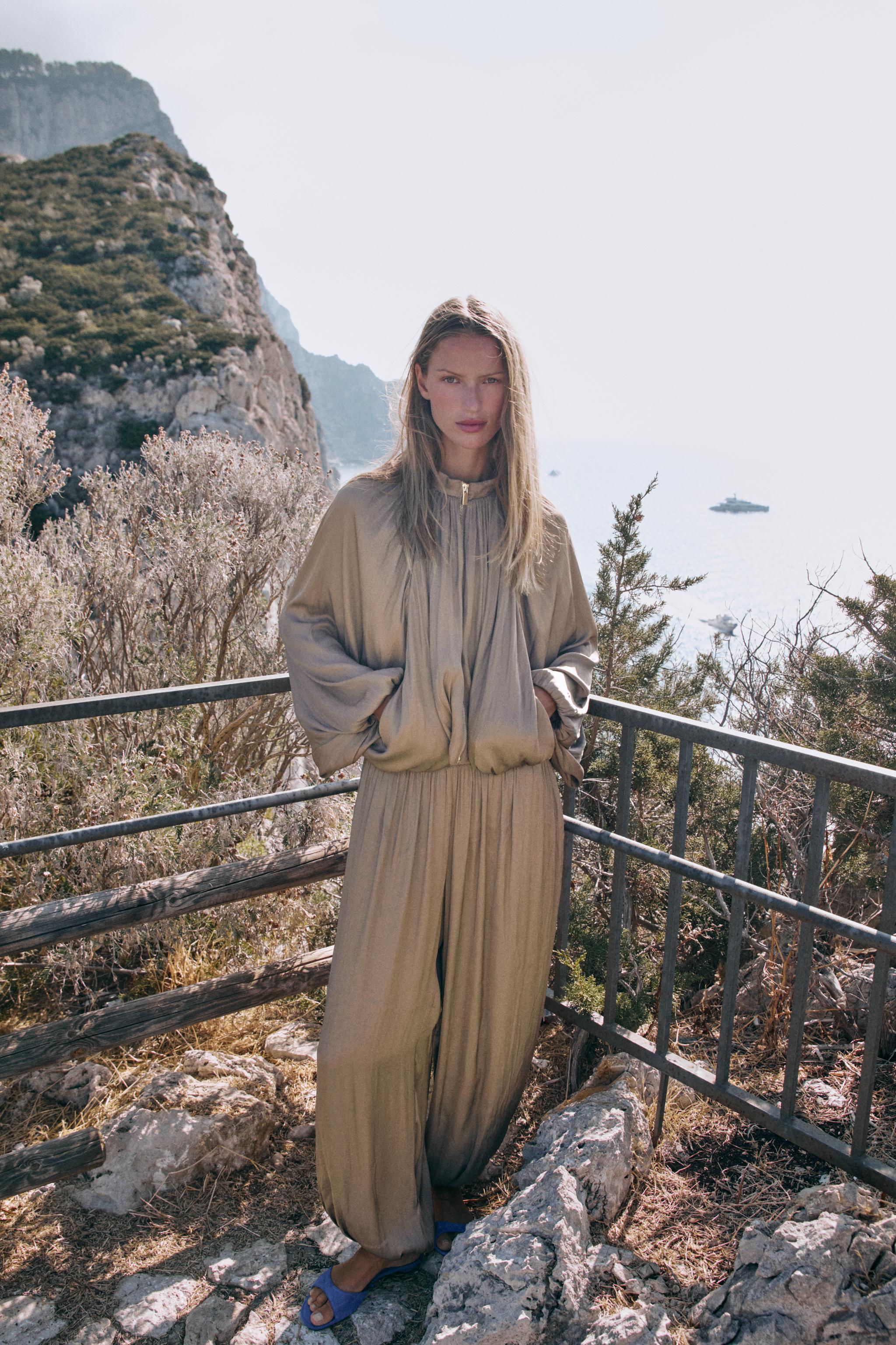 Брюки-шаровары из сатина — ZARA
