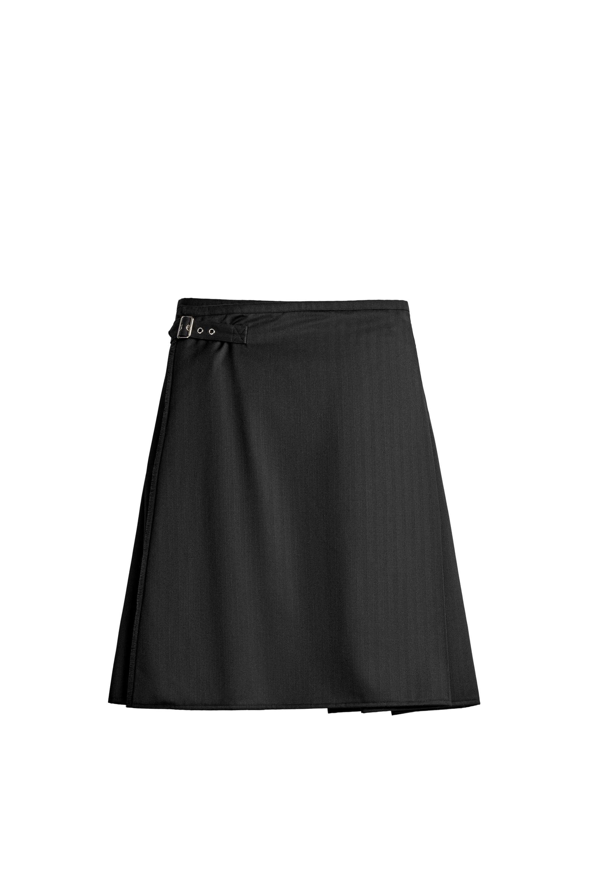 HERRINGBONE KILT — ZARA
