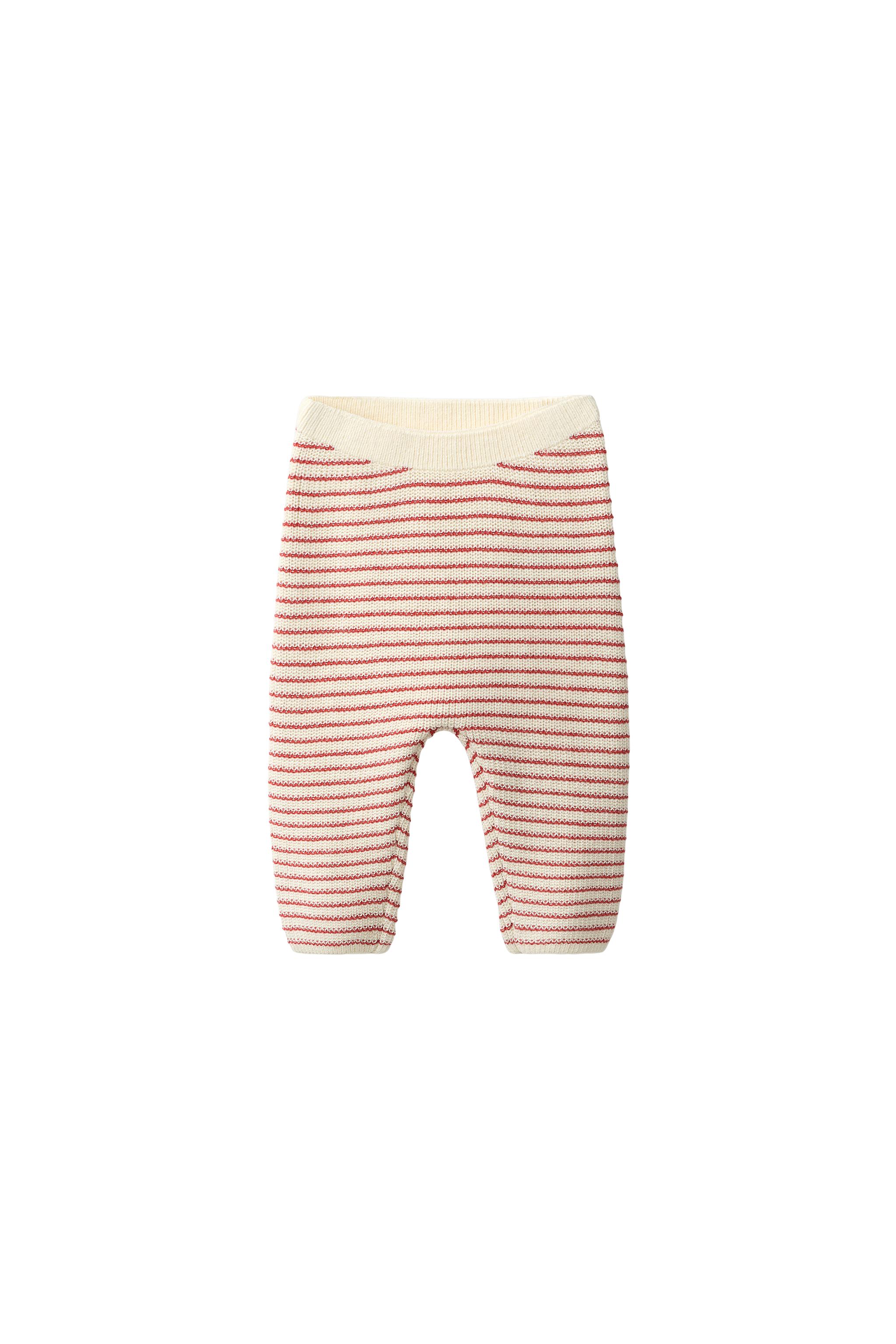 Вязаные брюки в полоску — ZARA
