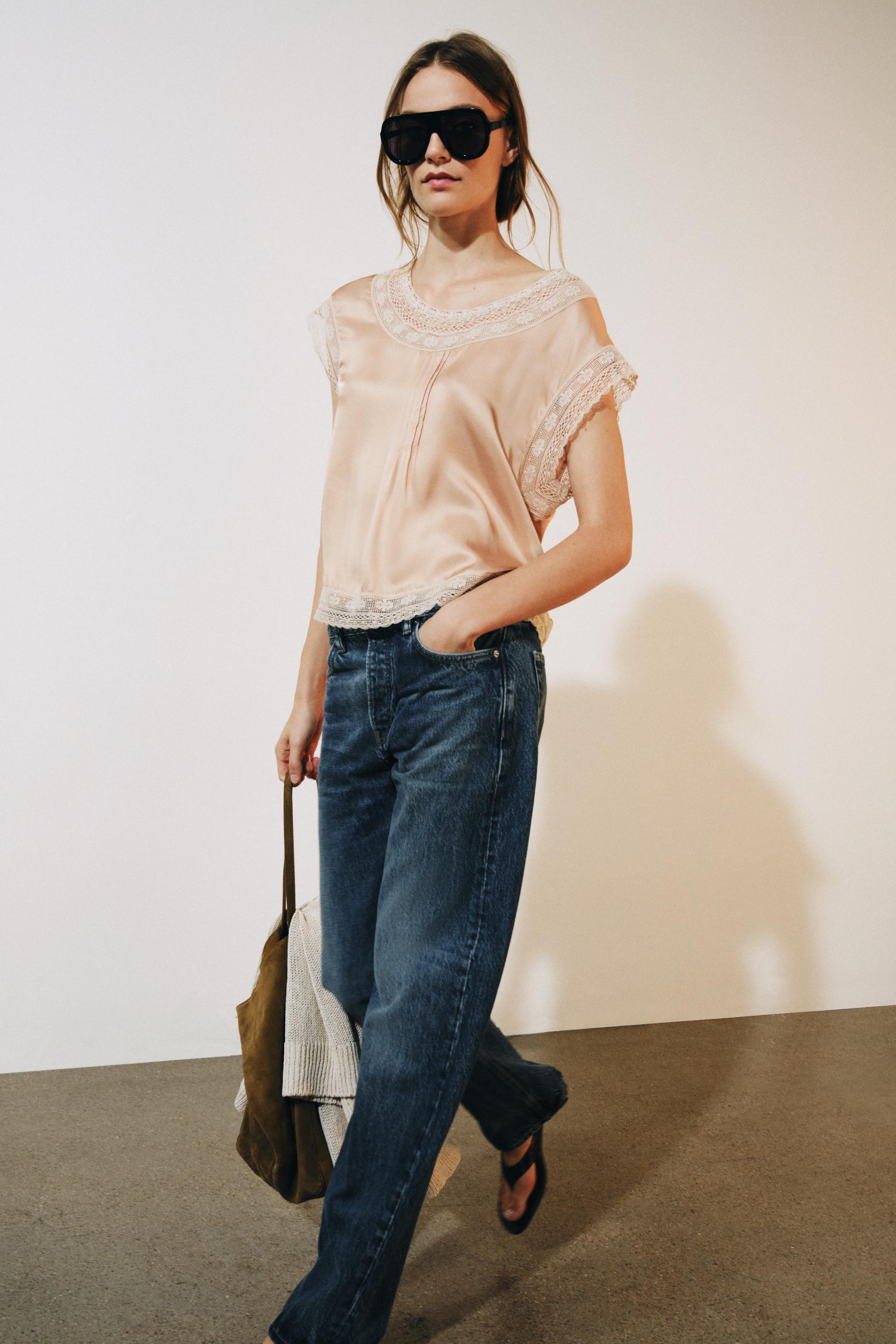ТОП В БЕЛЬЕВОМ СТИЛЕ — ZW COLLECTION — ZARA