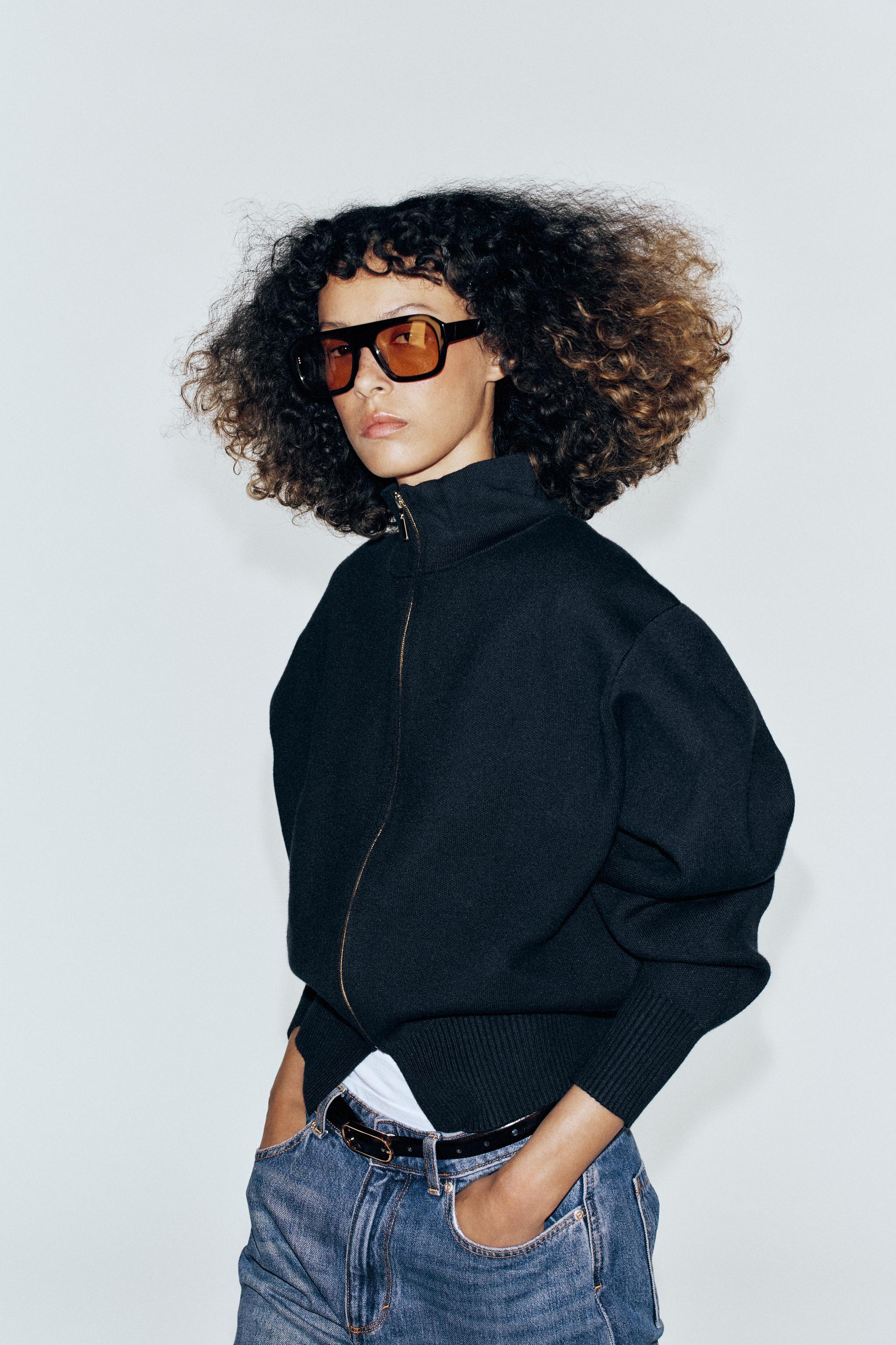 КАРДИГАН НА МОЛНИИ — ZARA