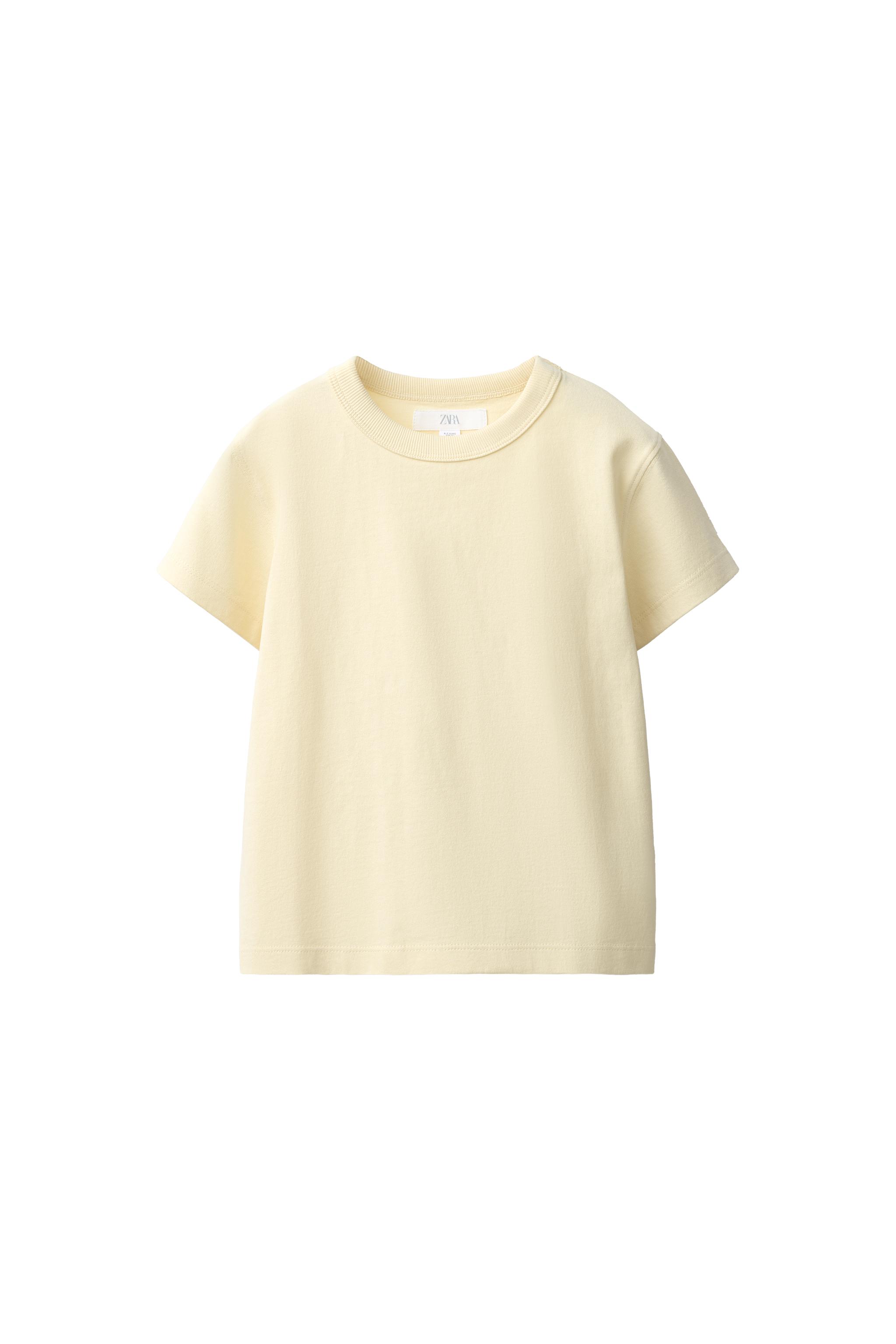Футболка из фактурного хлопка — ZARA