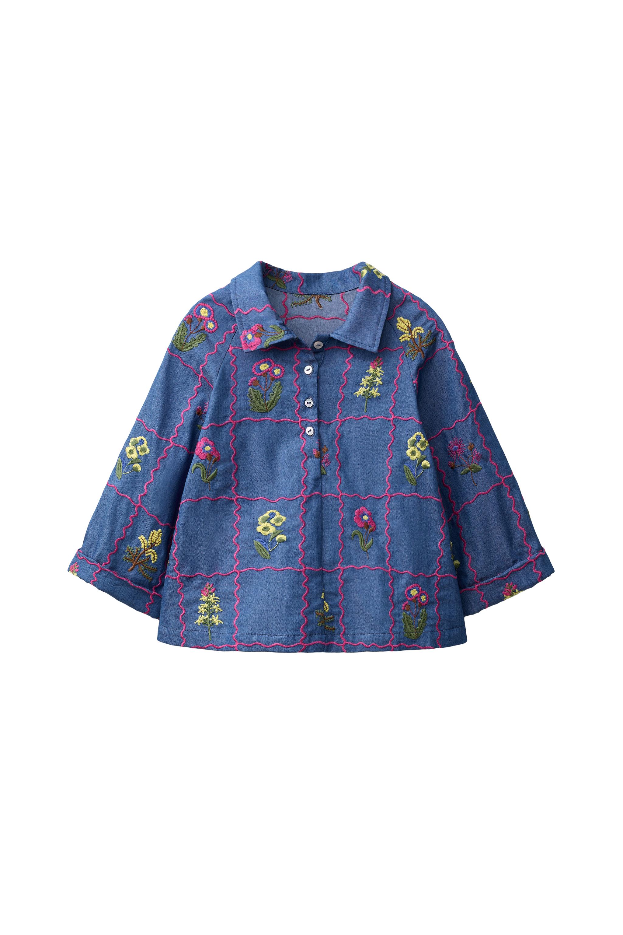 РУБАШКА С ВЫШИВКОЙ — ZARA