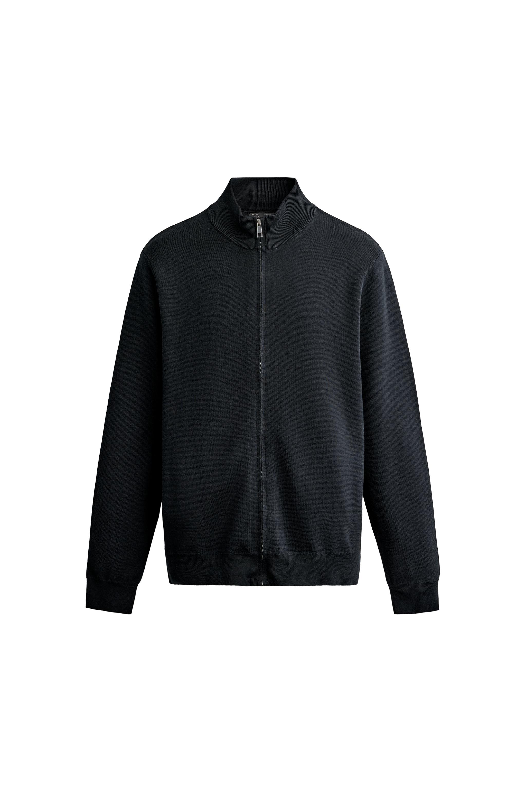 ZIP CARDIGAN — ZARA