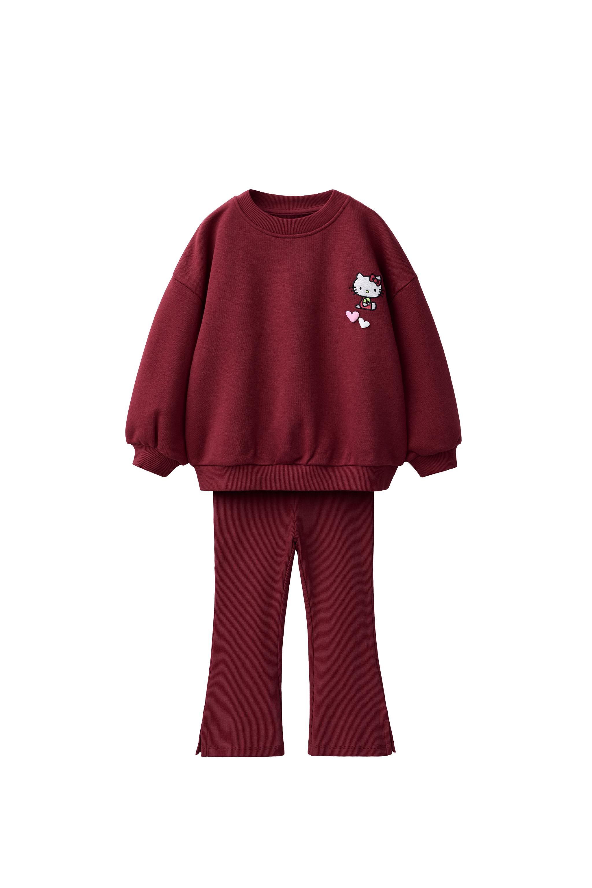 Свитшот и леггинсы со штанинами-клёш Hello Kitty © SANRIO — ZARA