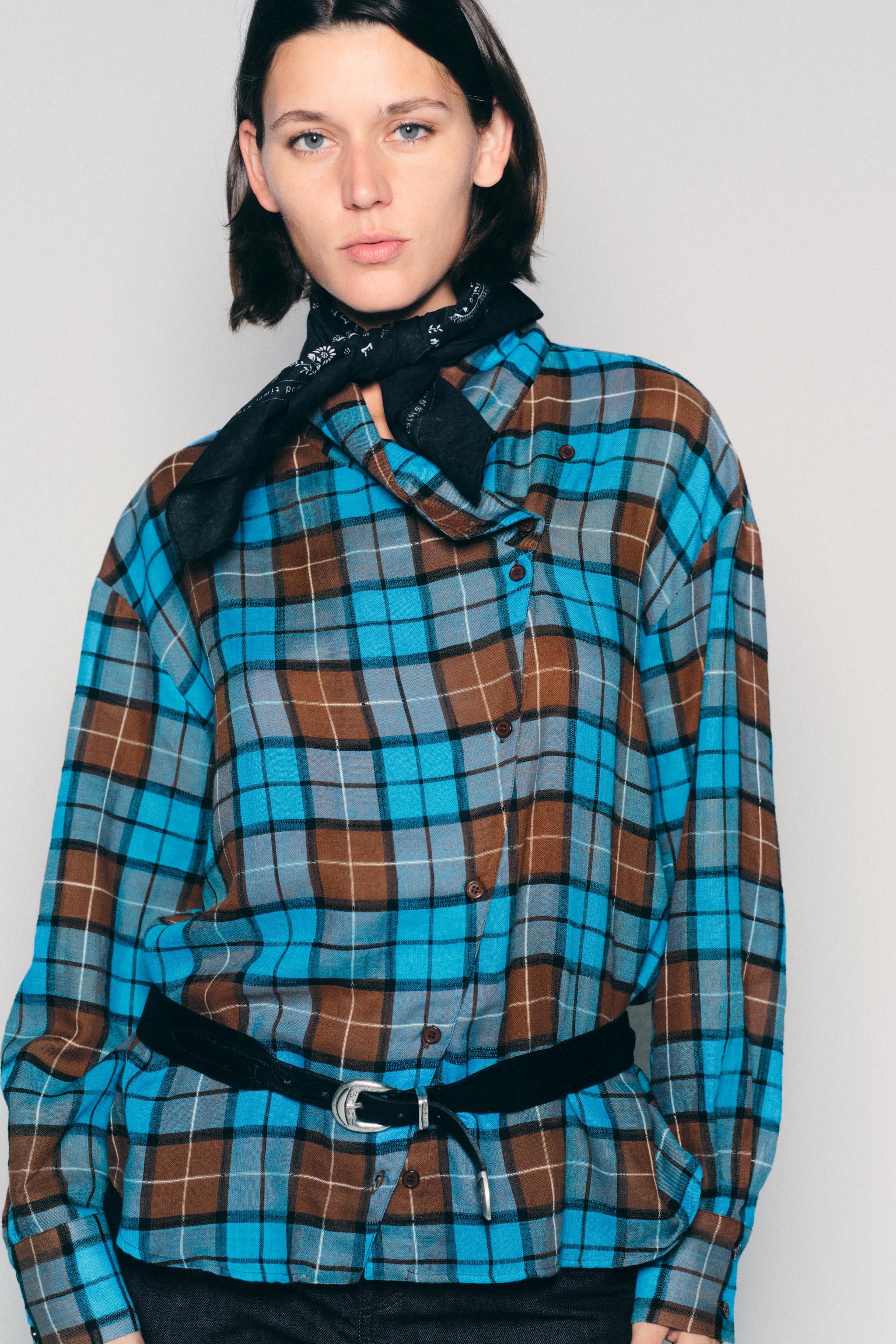 Ковбойский ремень из 100% кожи — ZARA