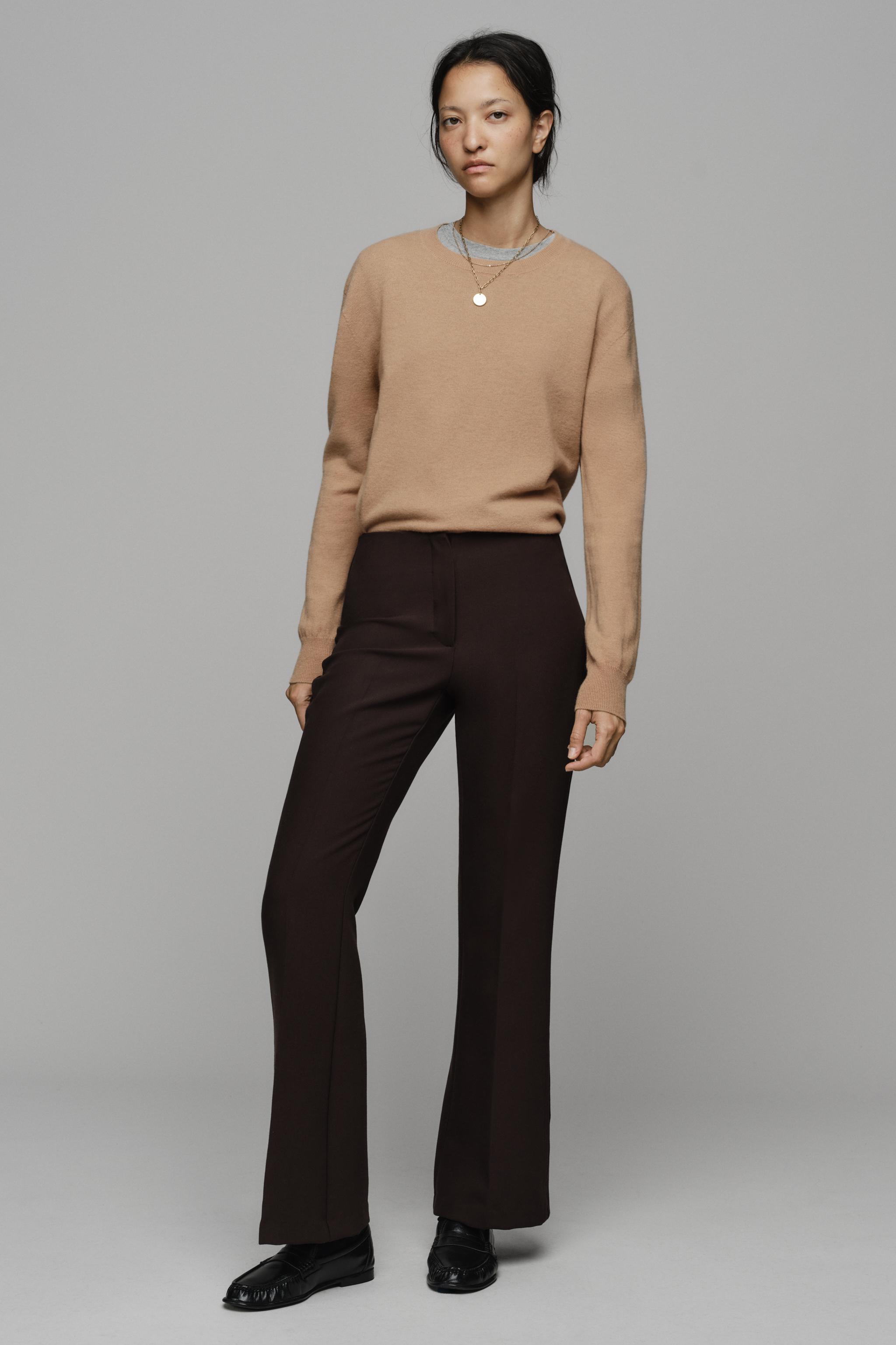 Брюки с низкой посадкой и клёш — ZARA