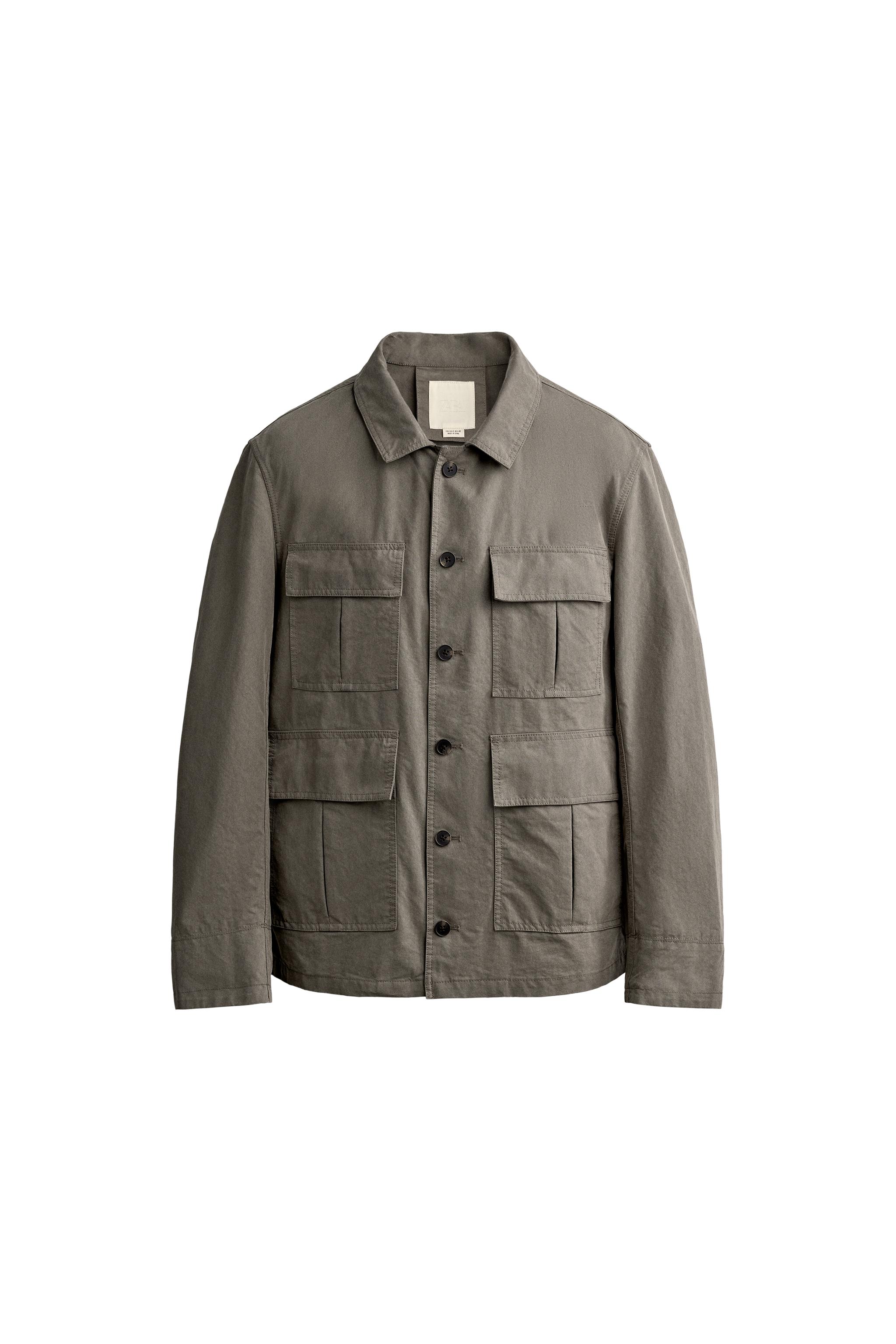 RELAXED FIT UTILITY POCKET JACKET — ZARA