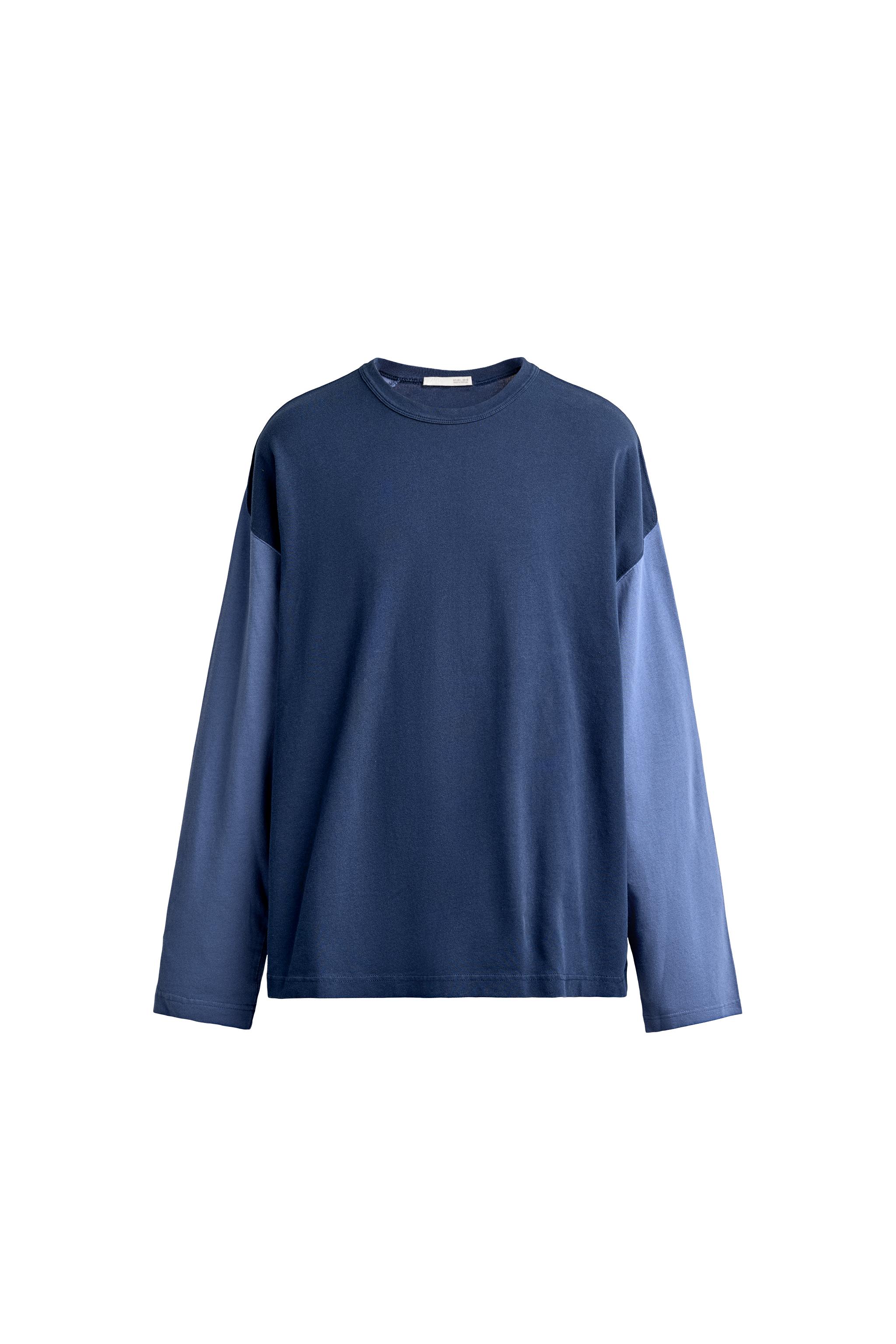 Футболка с длинным рукавом в стиле колор-блок — ZARA
