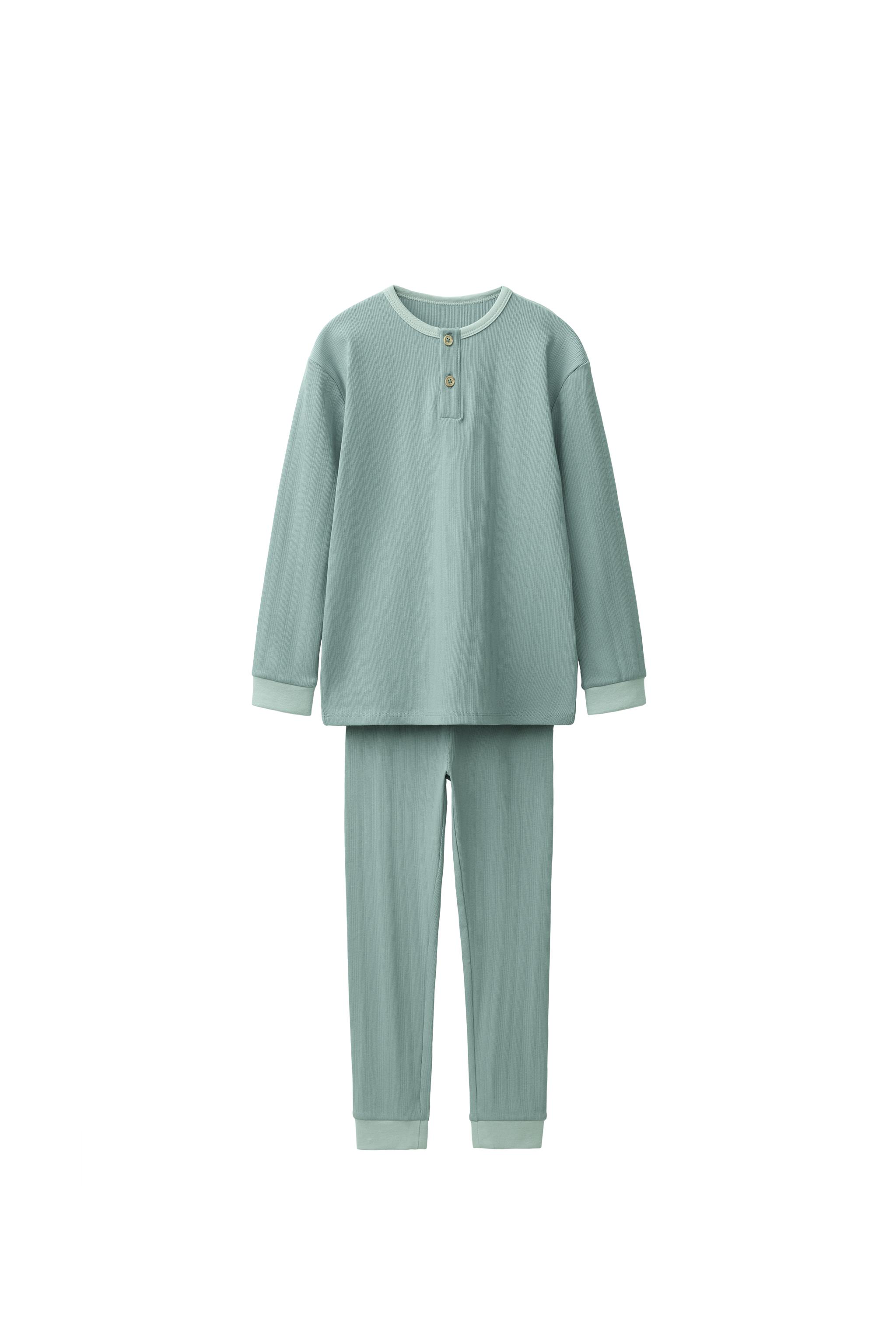 2-6 ЛЕТ / ОДНОТОННАЯ ПИЖАМА С ТЕКСТУРОЙ — ZARA