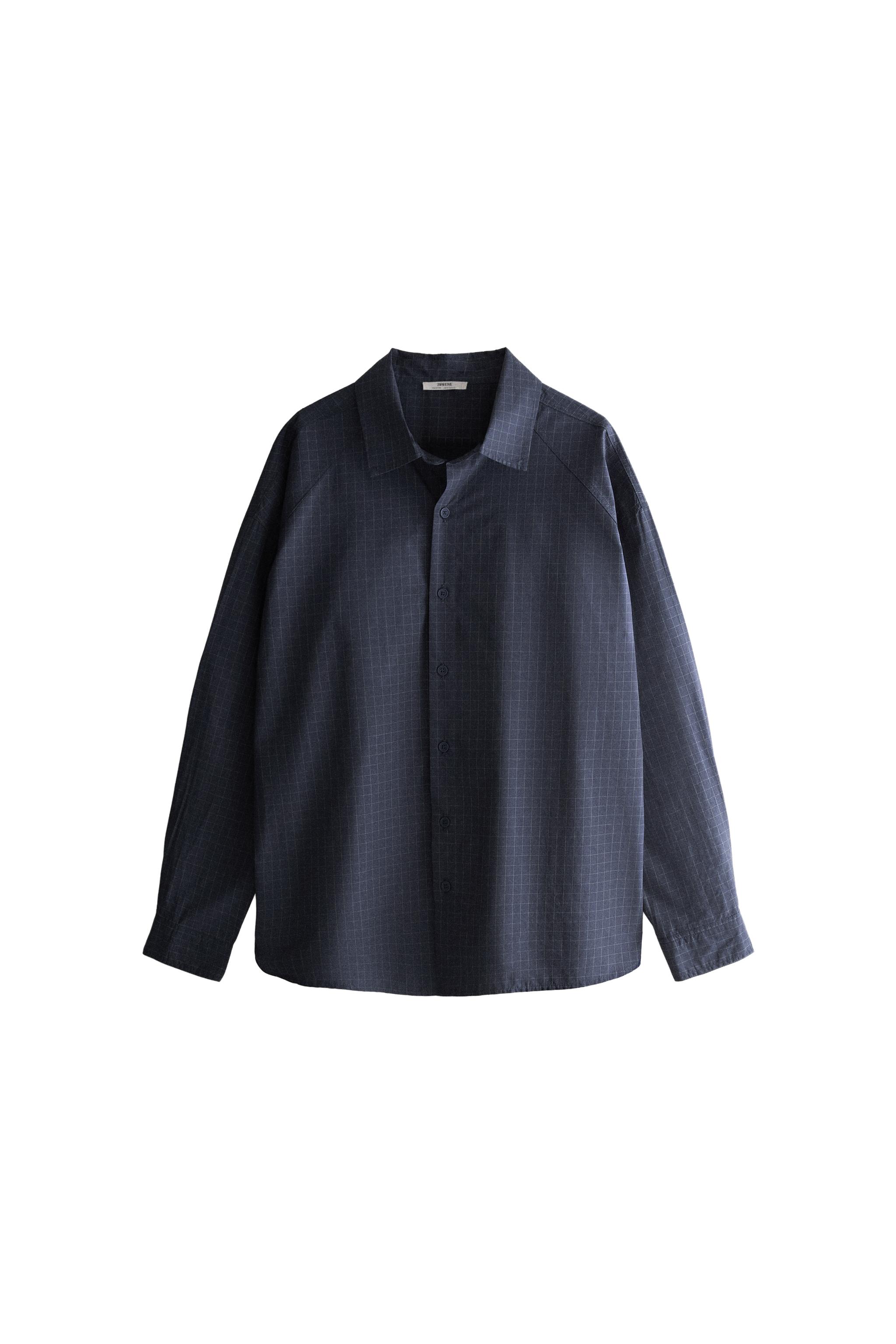 Рубашка из хлопка в клетку — ZARA