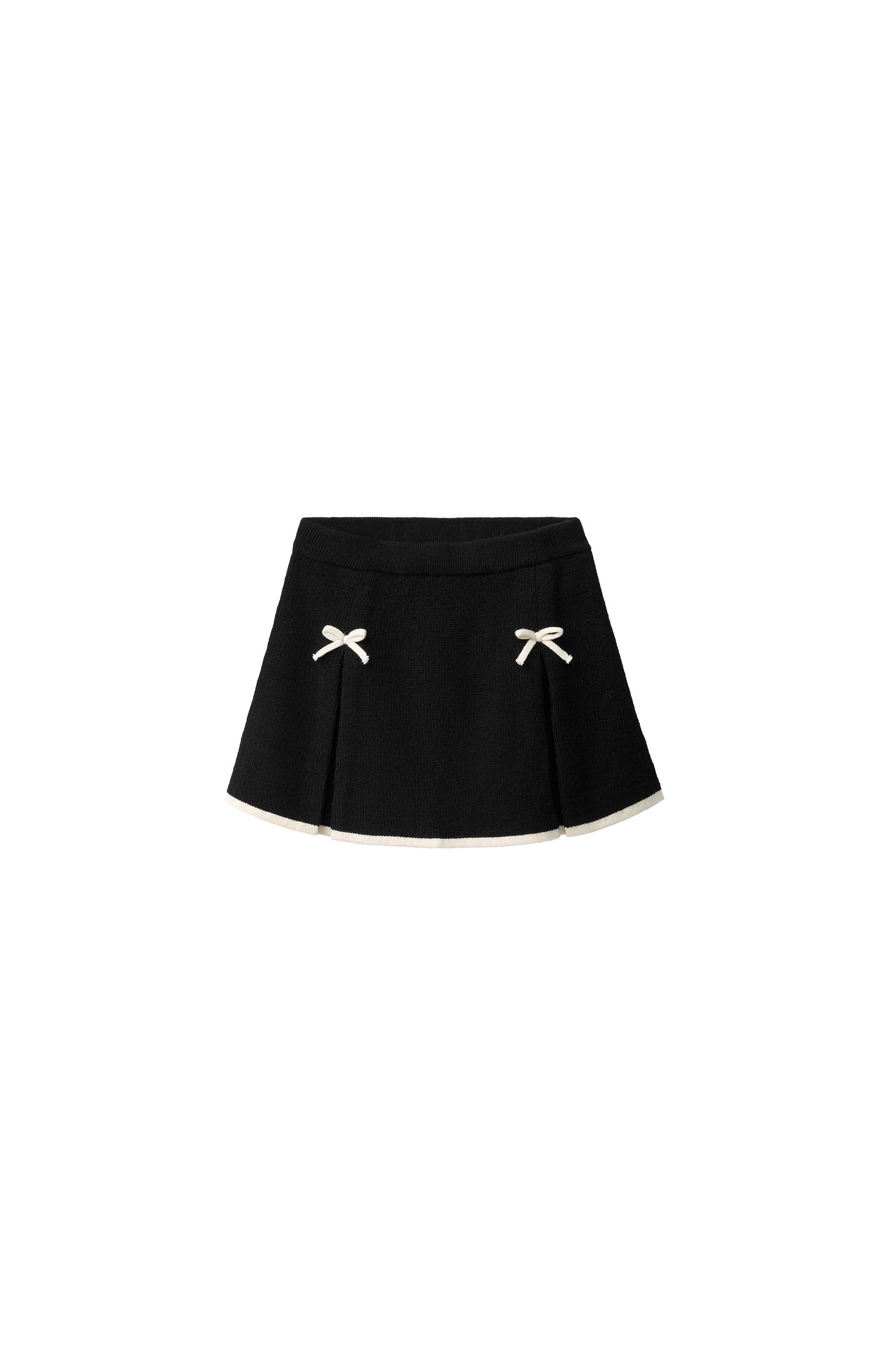 Юбка вязанная с бантами — ZARA
