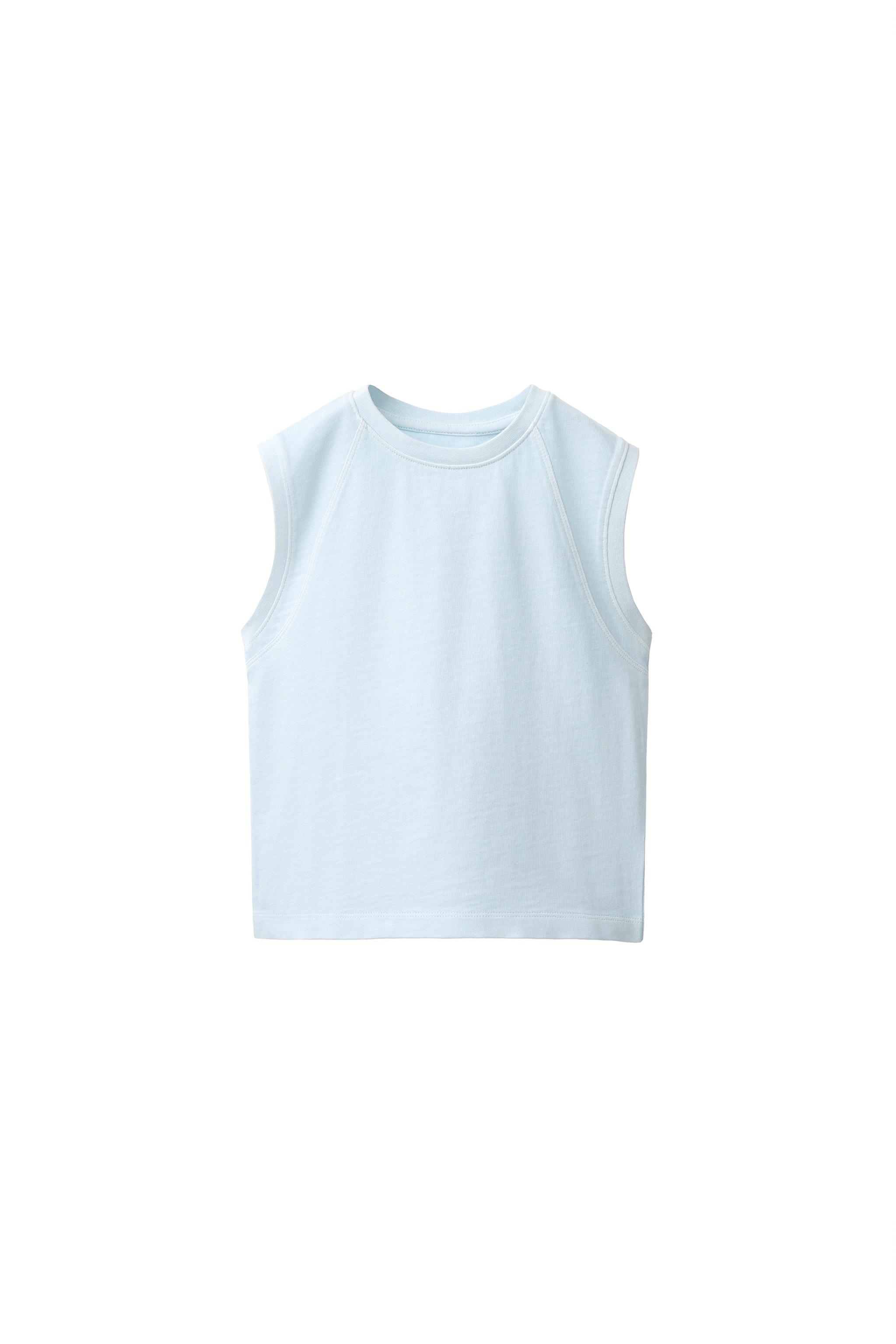 Однотонный топ без рукавов — ZARA