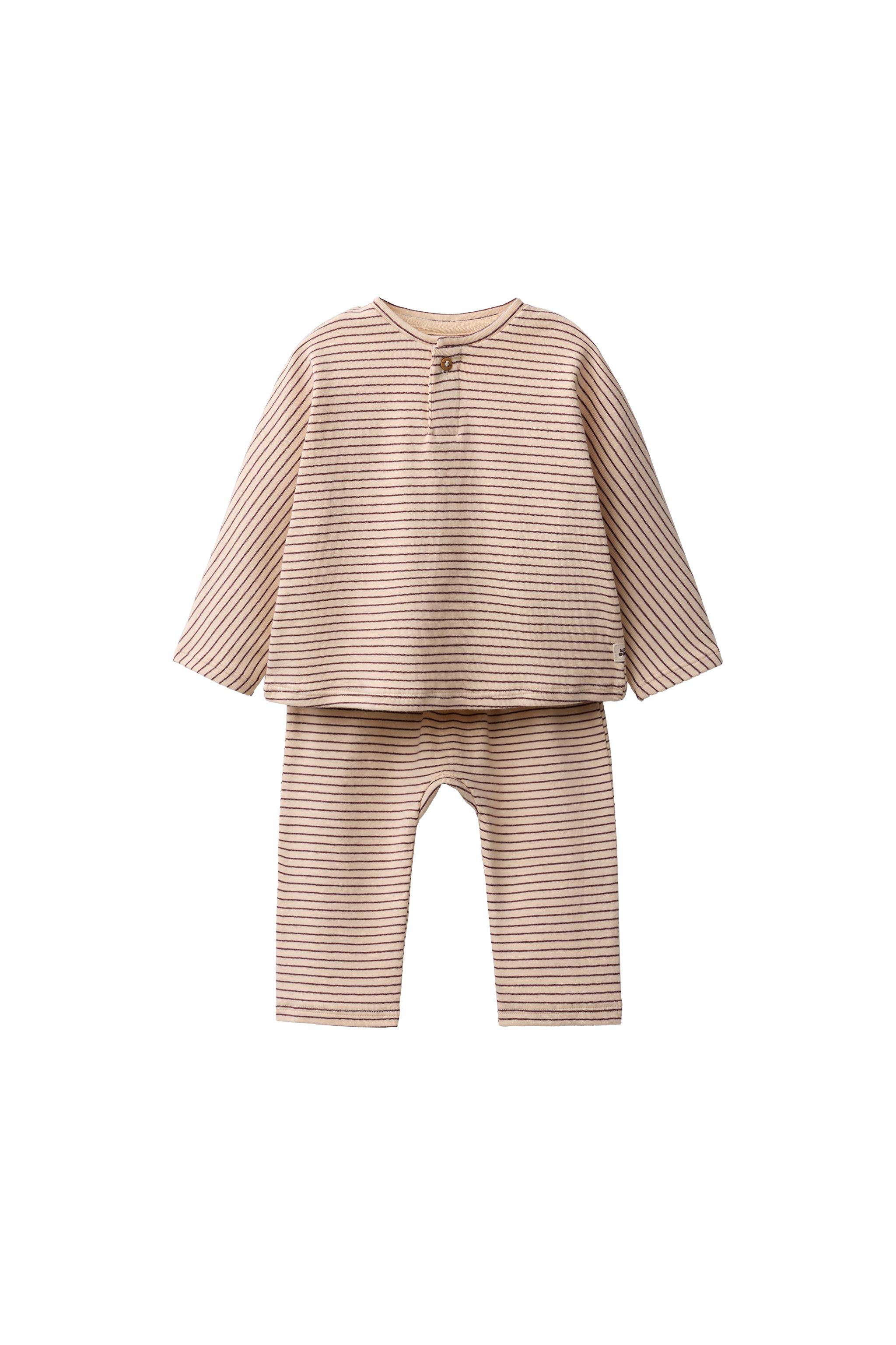 КОМПЛЕКТ ИЗ ФУТБОЛКИ И БРЮК-ДЖОГГЕРОВ В ПОЛОСКУ — ZARA
