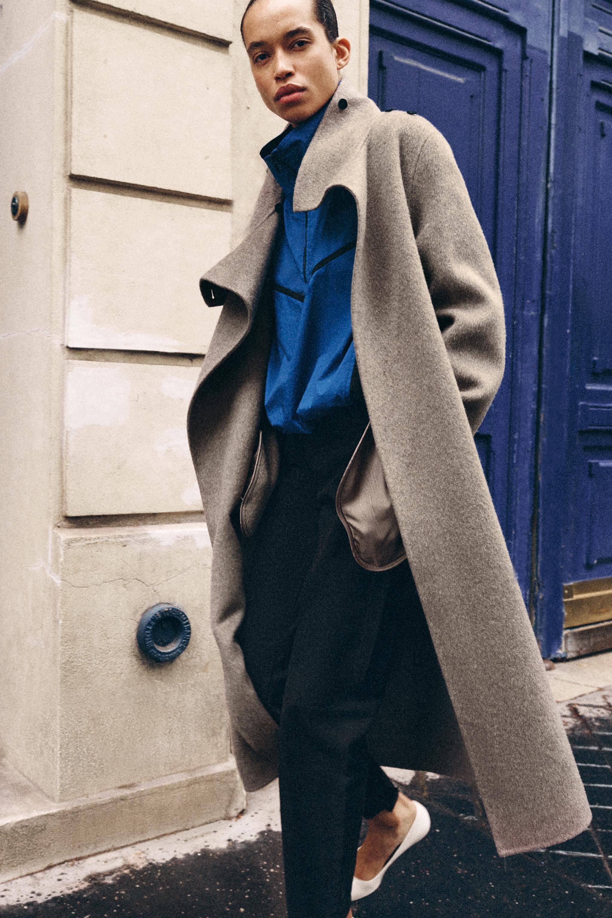 ДЛИННОЕ ШЕРСТЯНОЕ ПАЛЬТО — ZW COLLECTION — ZARA