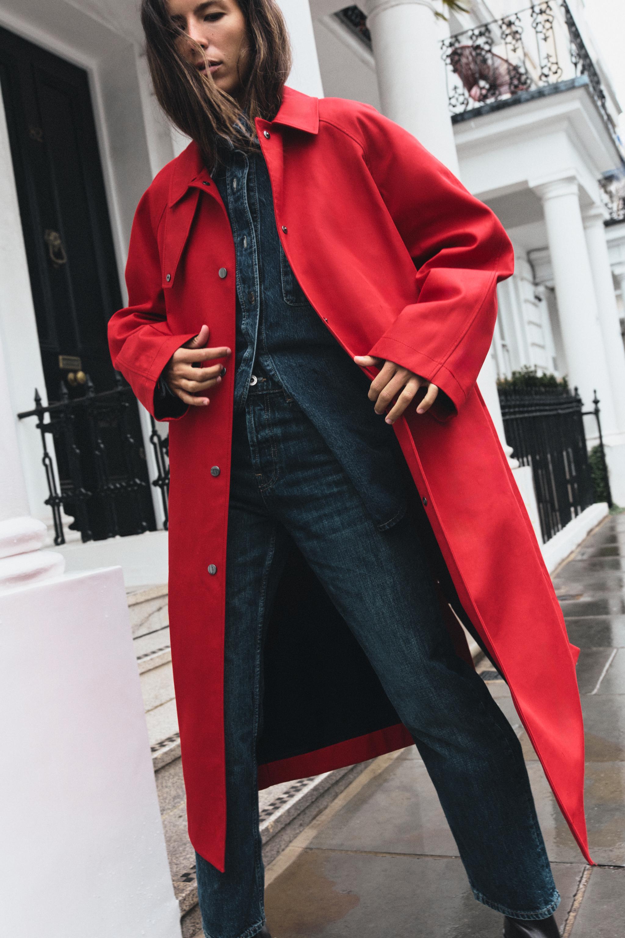 Тренч ZW COLLECTION удлинённый — ZARA