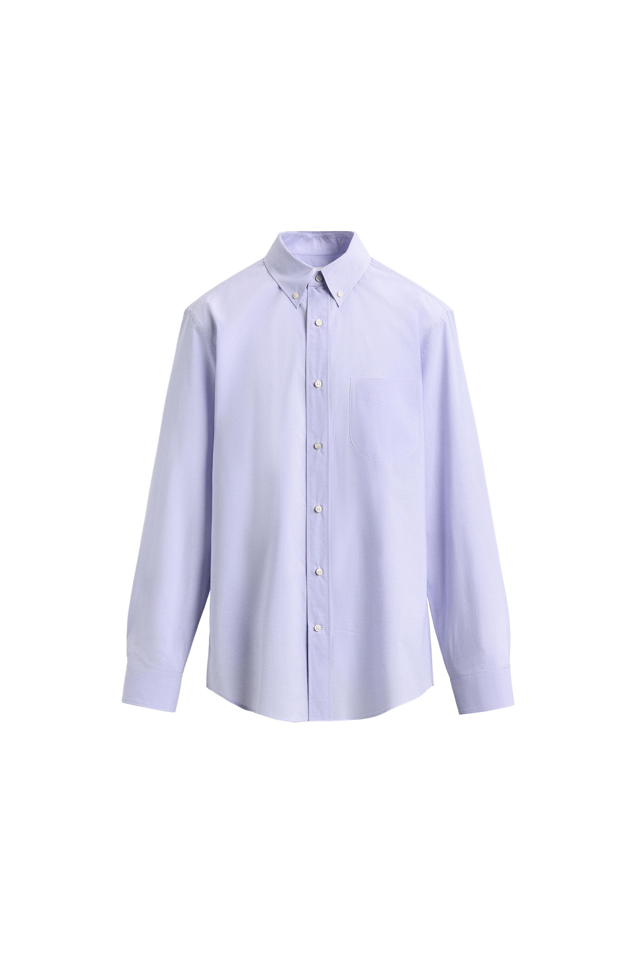 Рубашка классического кроя в клетку — ZARA