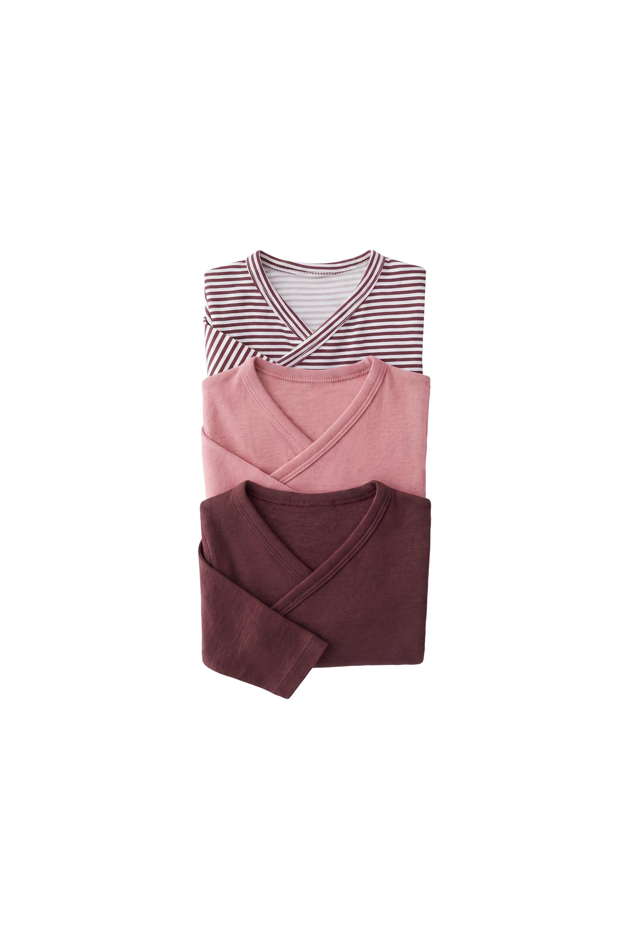 Набор из трёх боди с запа́хом и в полоску — ZARA