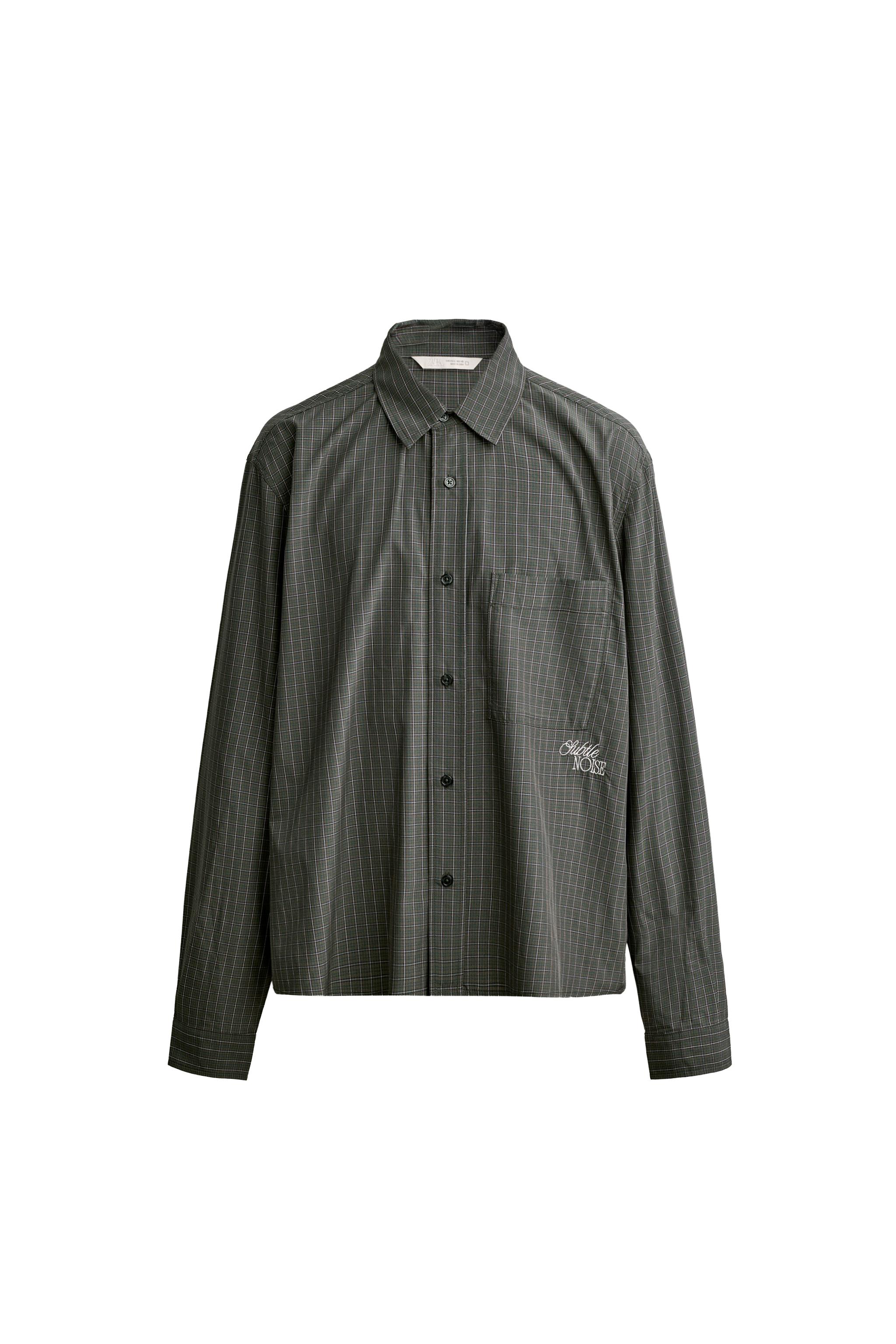 BOXY FIT CHECKS SHIRT — ZARA