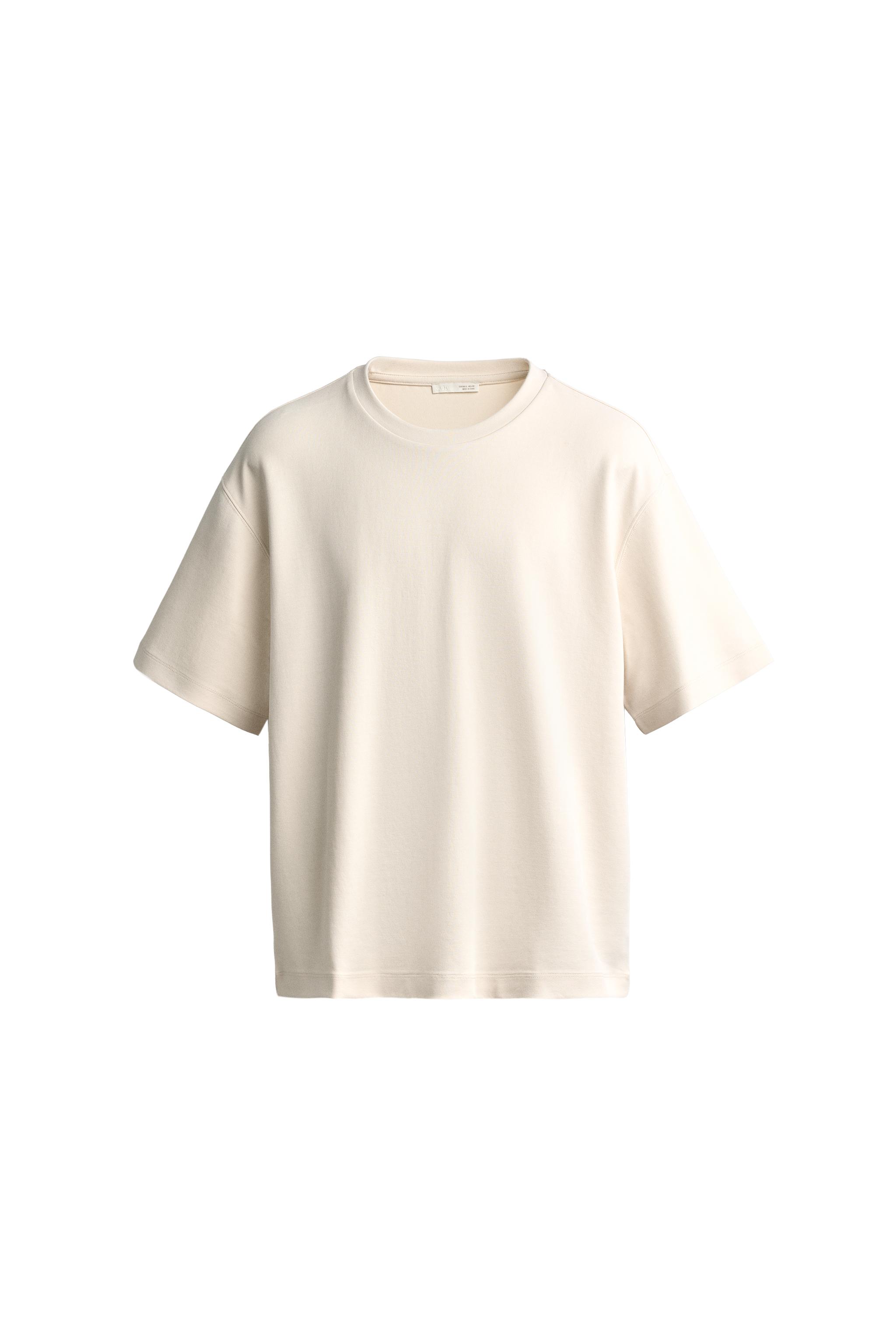 Фактурная футболка свободного кроя — ZARA