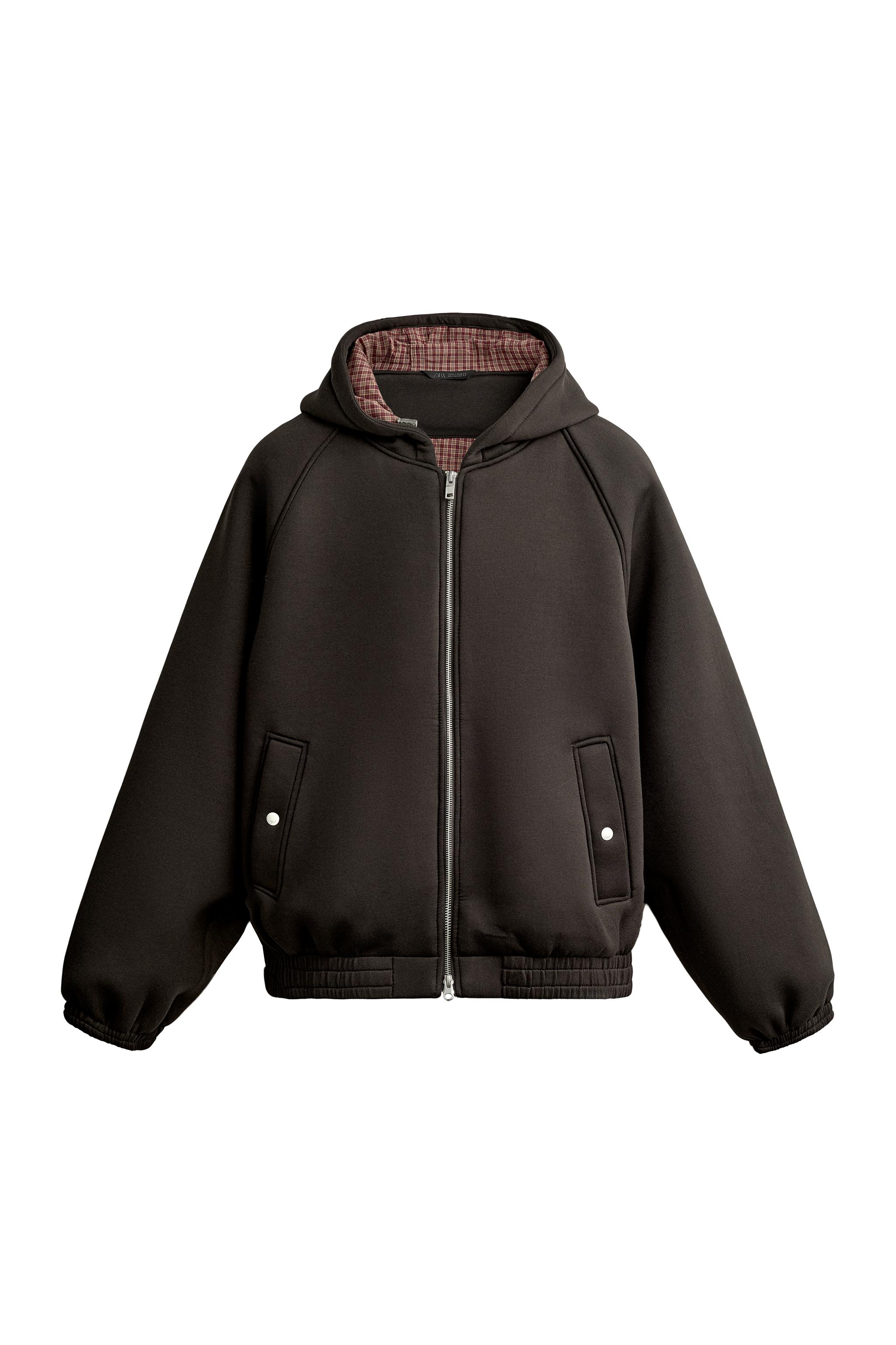 Куртка-худи свободного кроя из технической ткани — ZARA