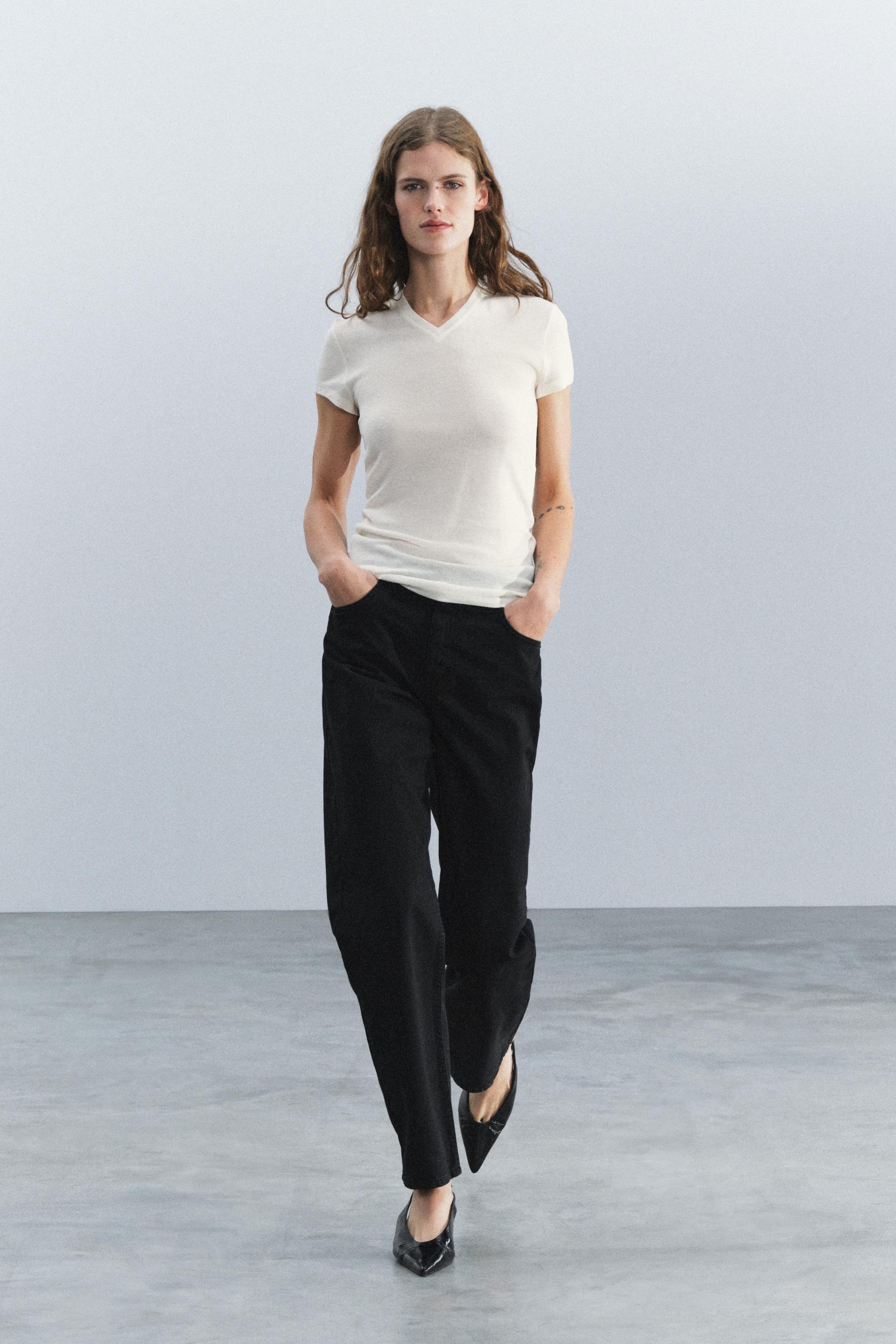 ФУТБОЛКА С ШЕРСТЬЮ — ZARA