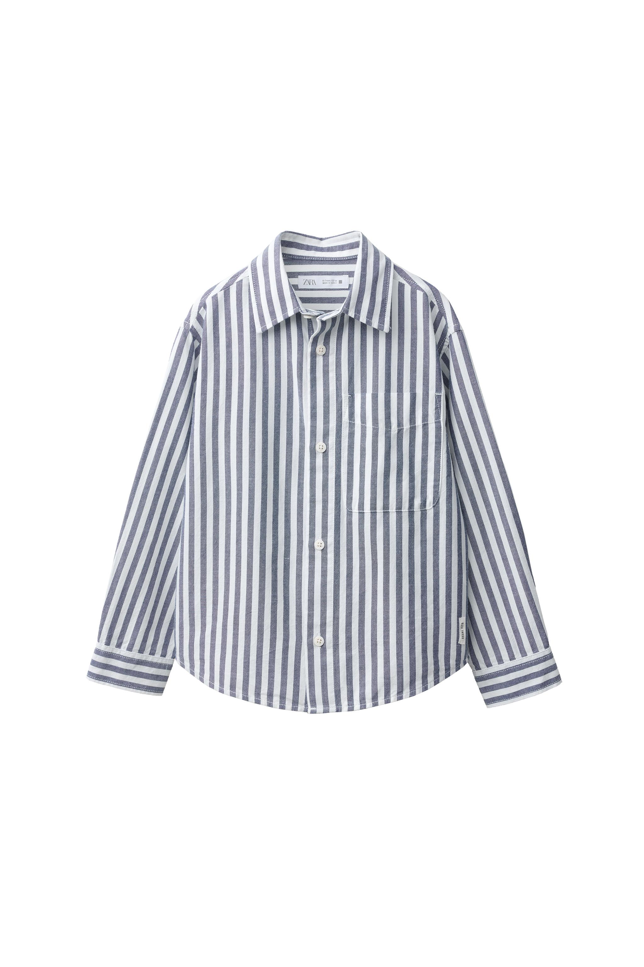 Рубашка в полоску — ZARA