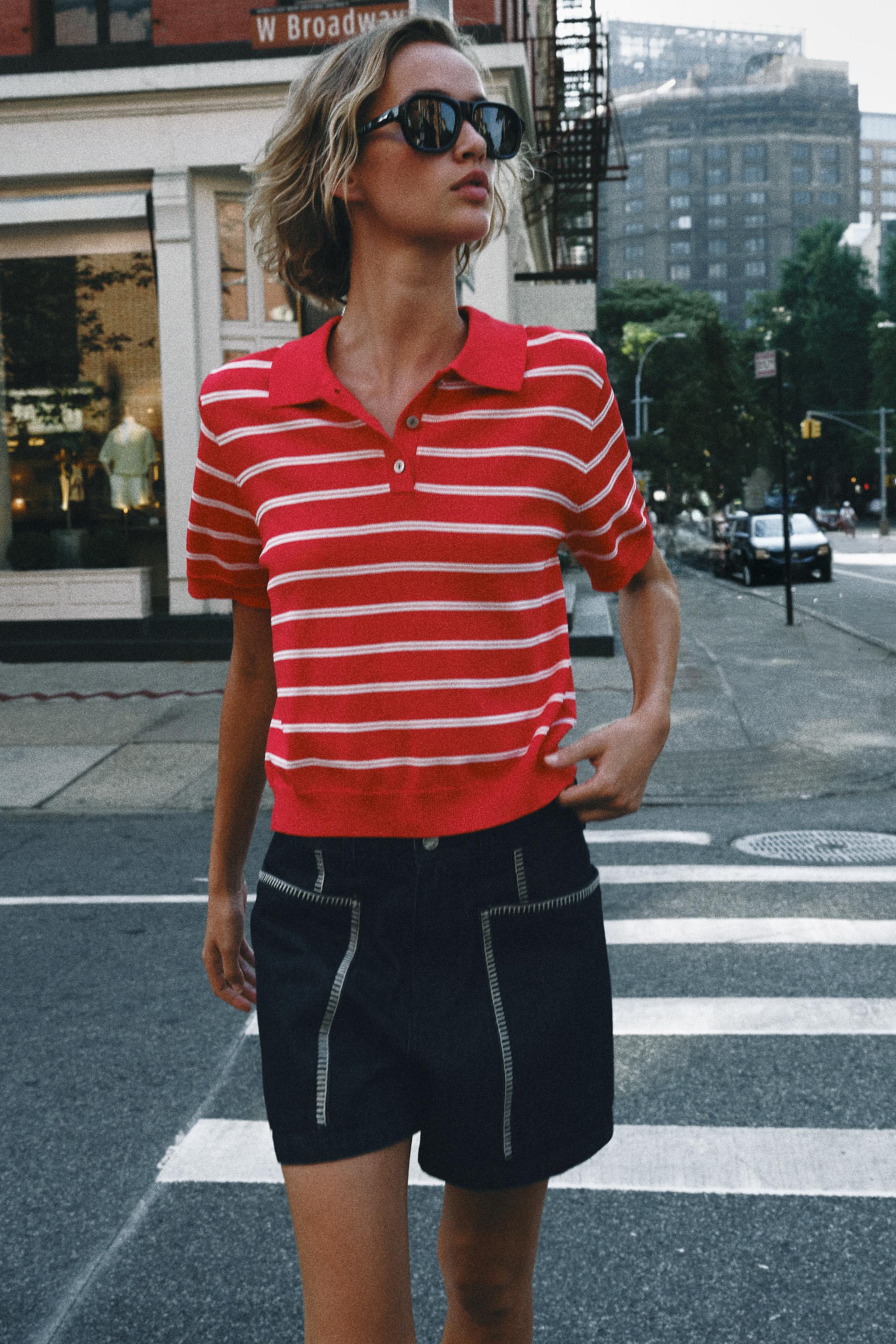 Шорты Z1975 с вышивкой — ZARA