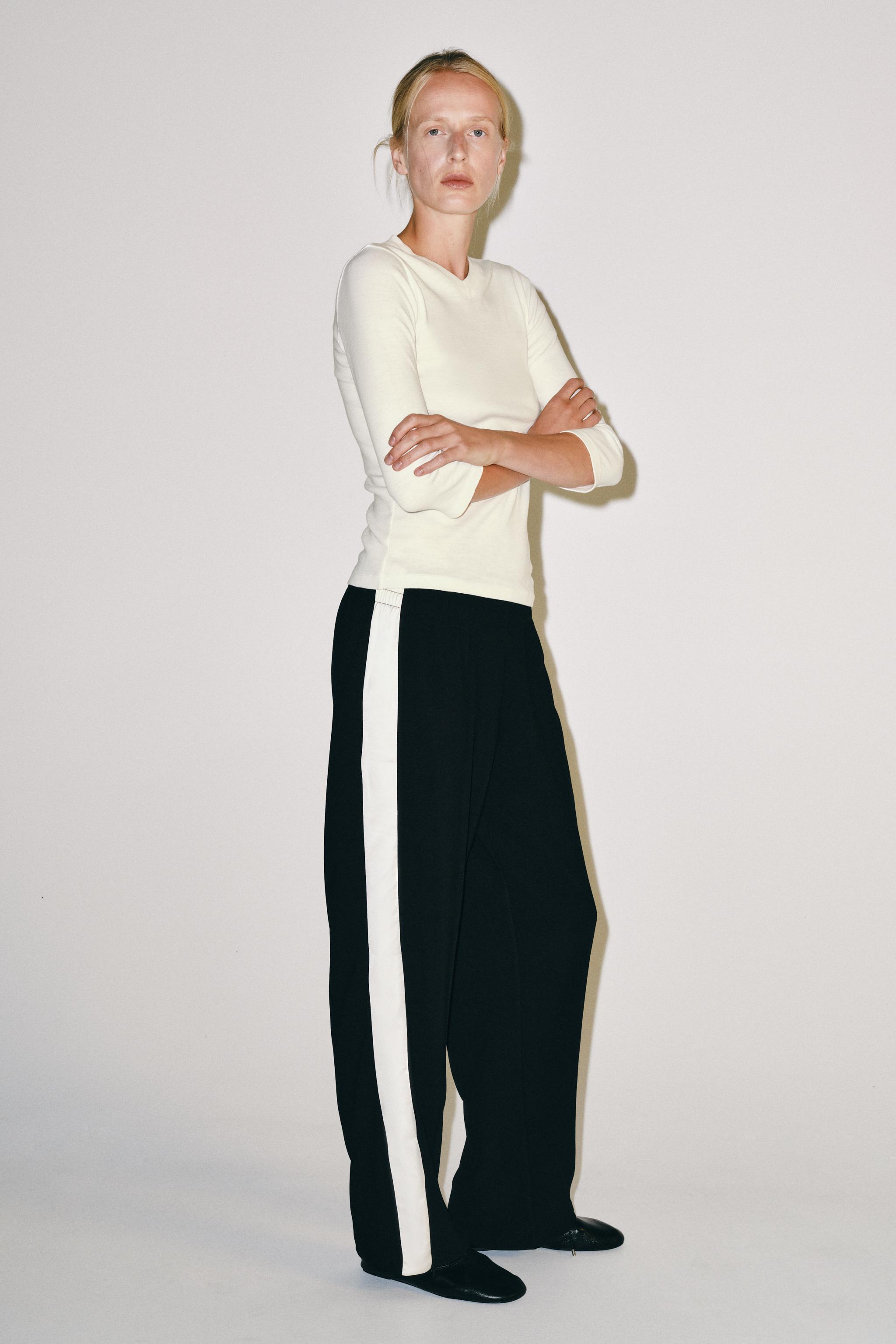 Брюки в полоску — ZARA