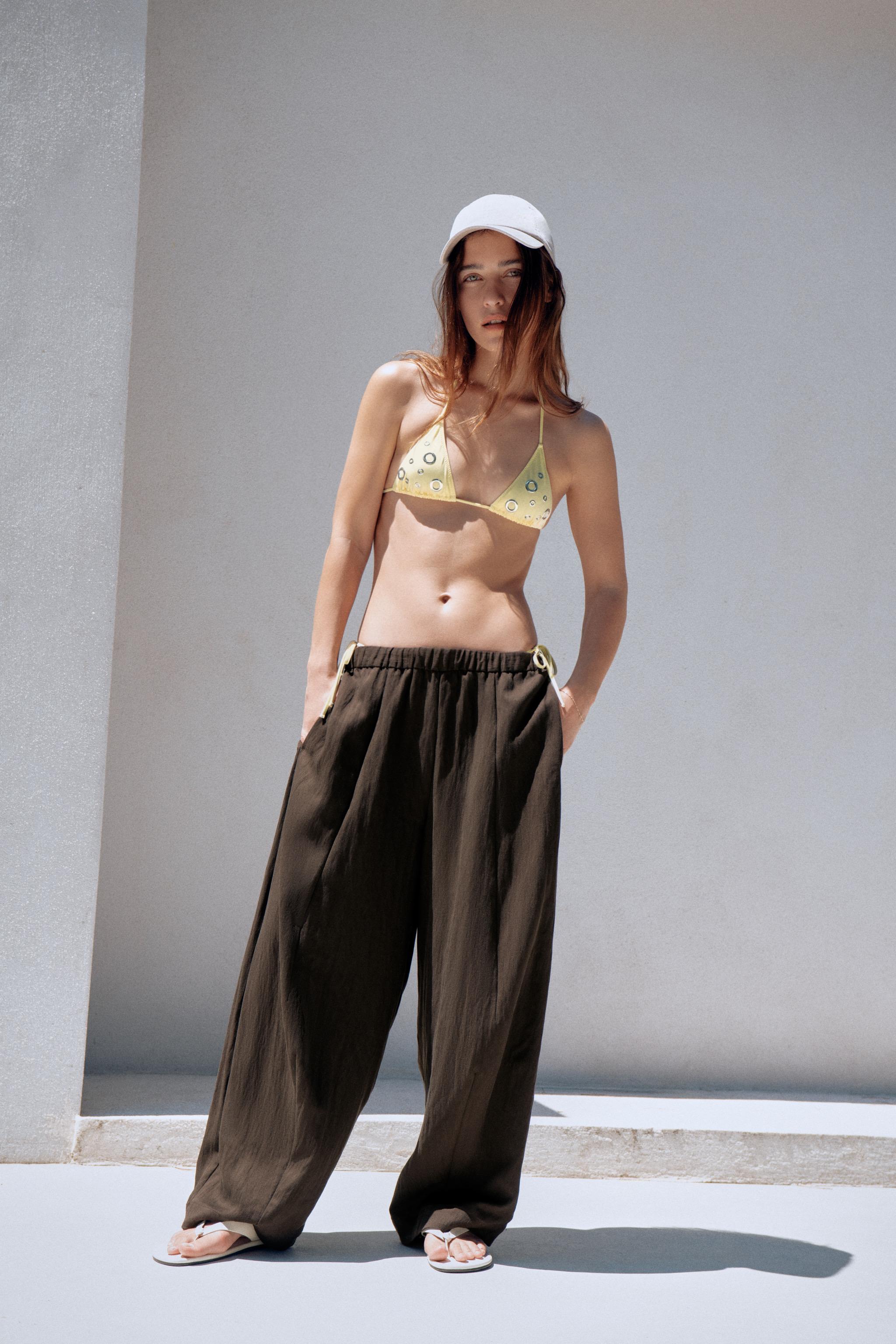 Брюки силуэта "бочонок" ZW COLLECTION — ZARA