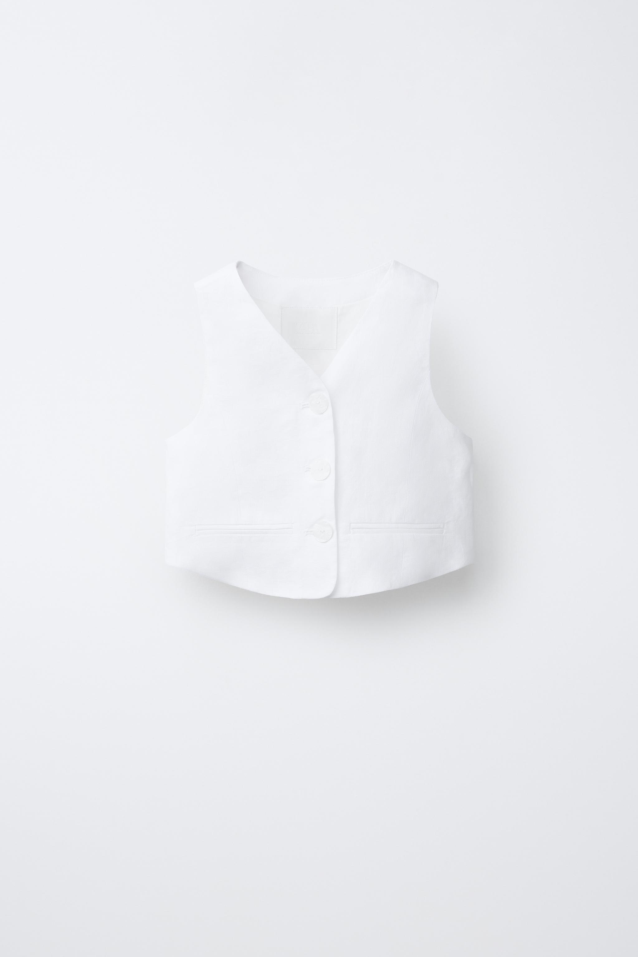 ЖИЛЕТ ИЗ 100% ЛЬНА — ZARA