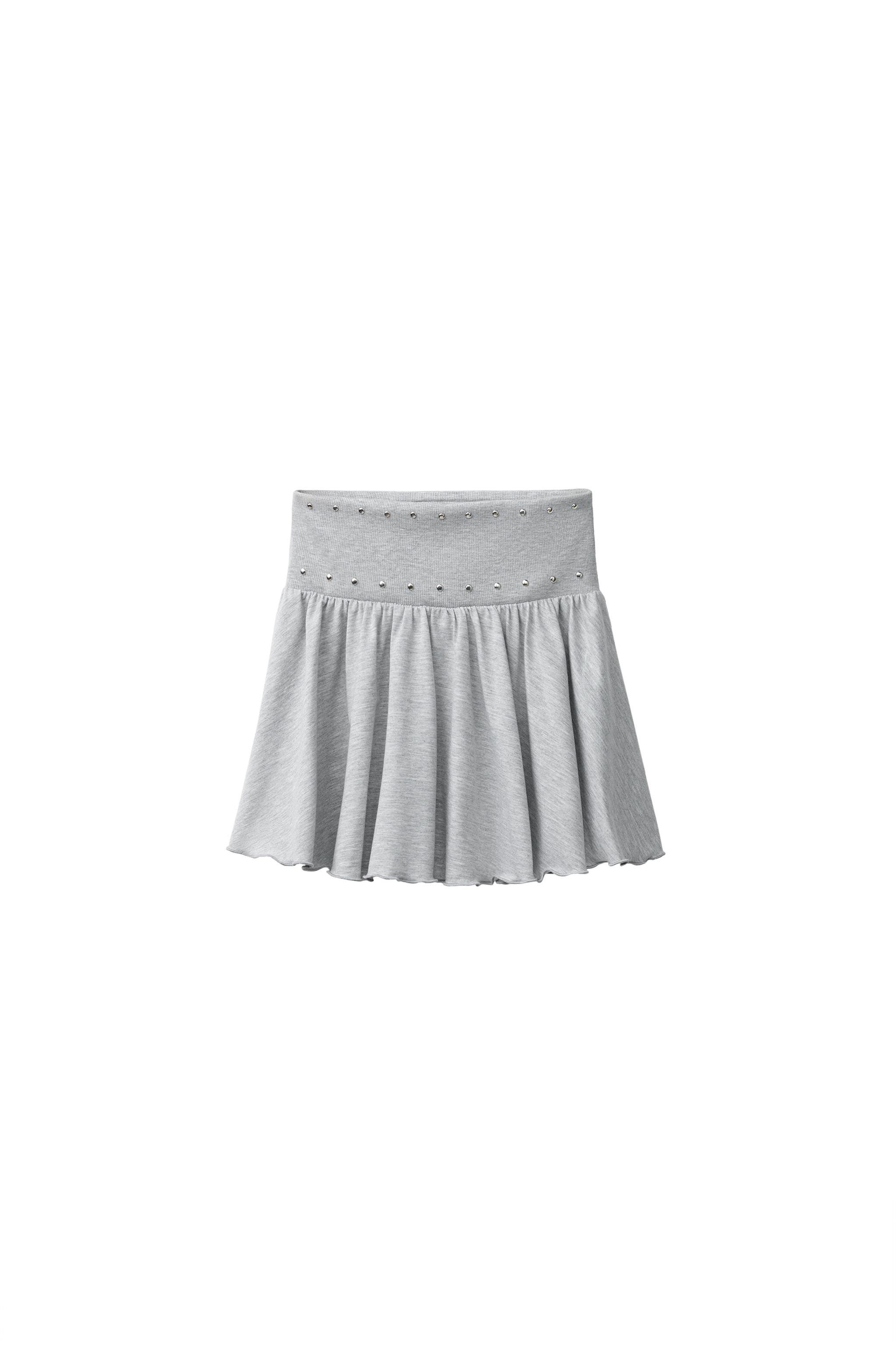 ЮБКА С ЗАКЛЕПКАМИ И ВОЛАНАМИ — ZARA